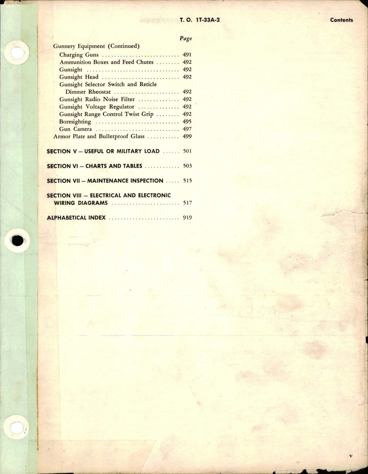 Sample page 7 from AirCorps Library document: Maintenance Manual for T-33A-1 and T-33A-5