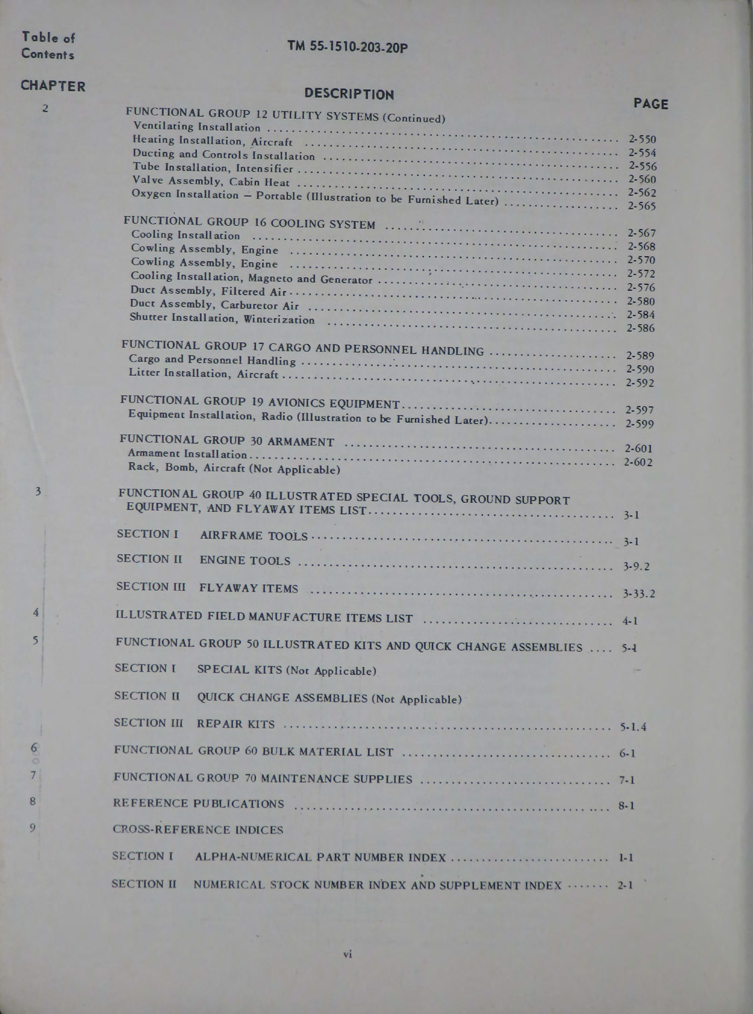 Sample page 8 from AirCorps Library document: Organizational Maintenance Repair Parts and Special Tools Lists for U-6A