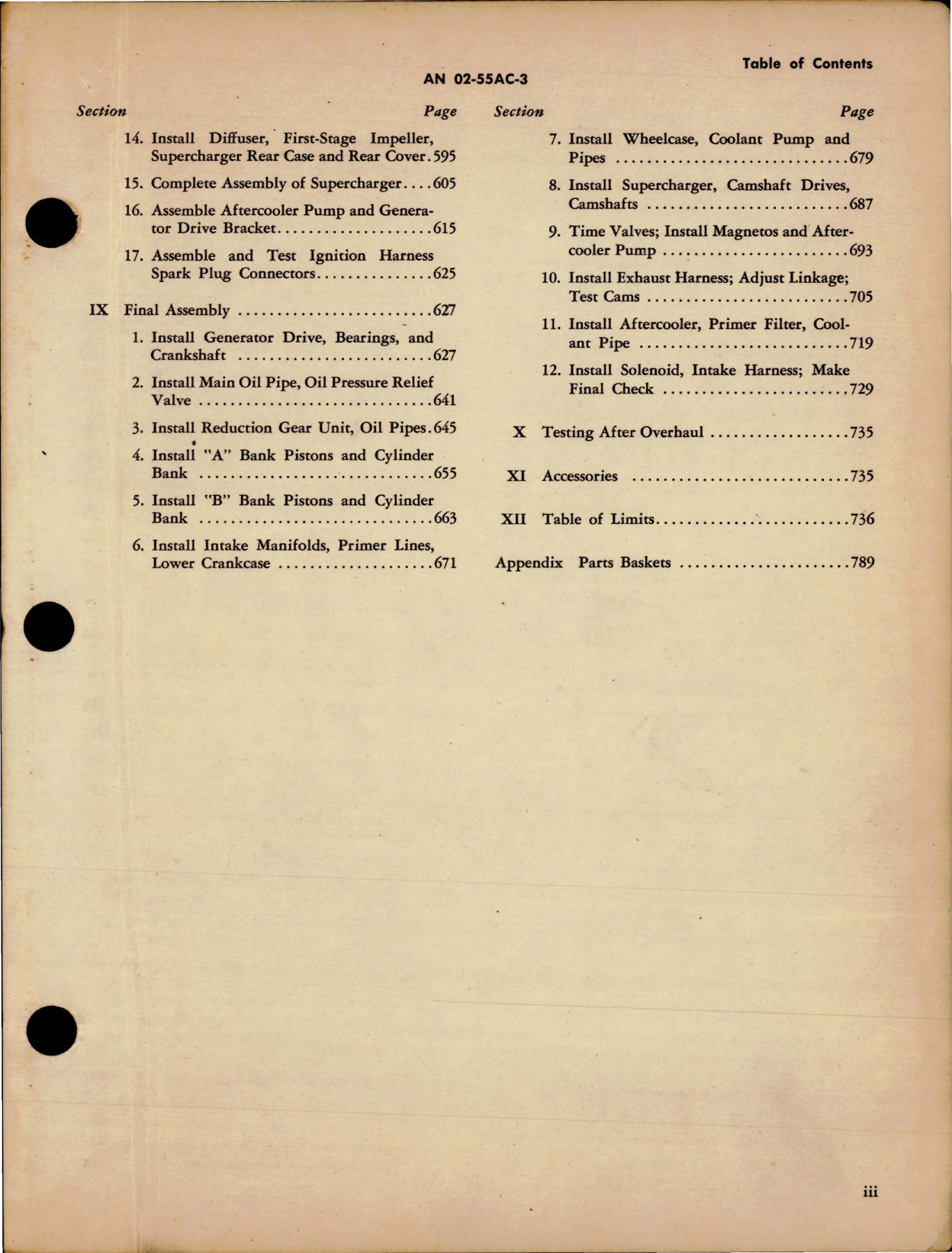 Sample page 5 from AirCorps Library document: Overhaul Instructions for Aircraft Engines - V-1650-3, V-1650-7, Merlin 68 and 69