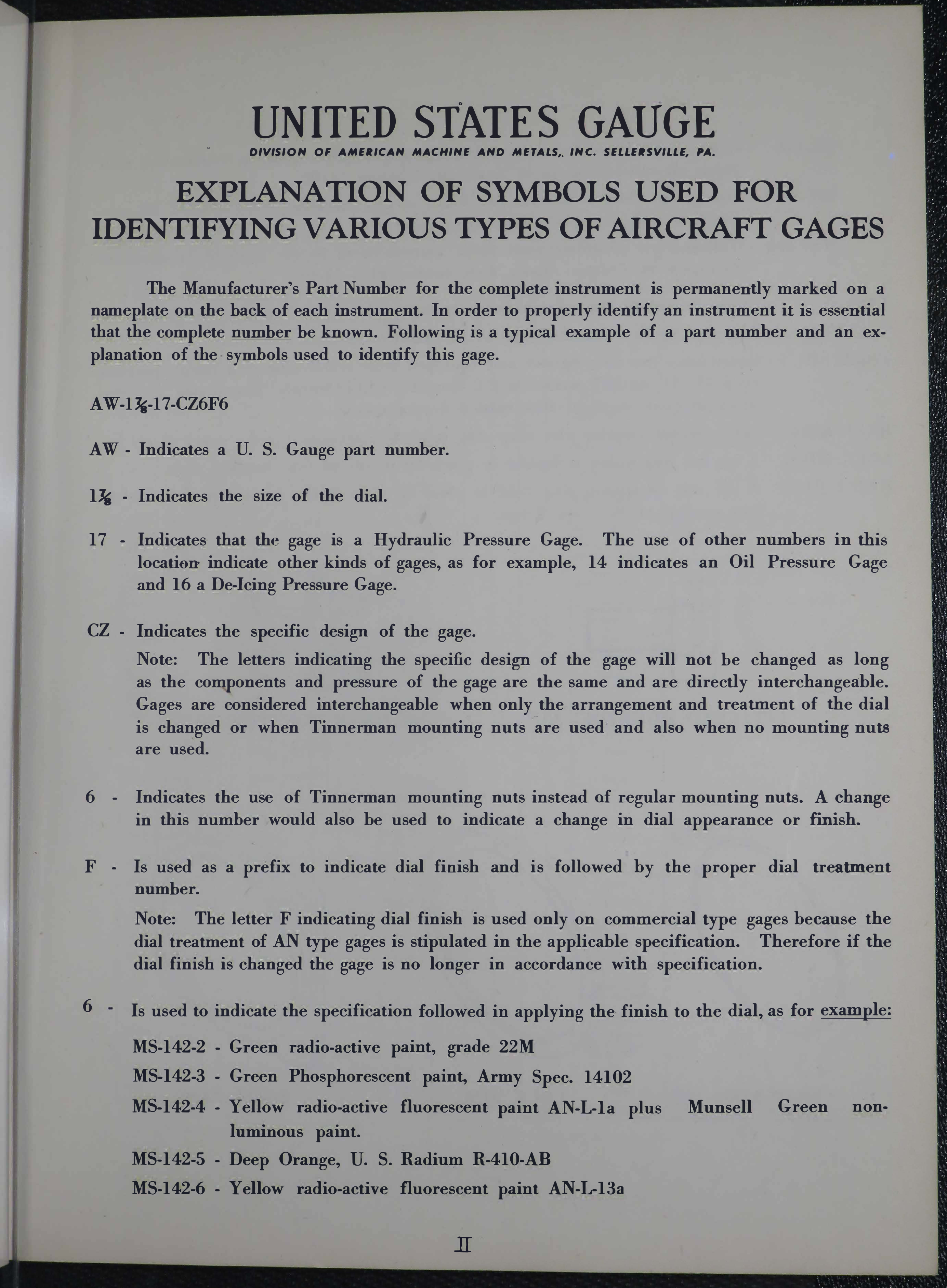 Sample page 7 from AirCorps Library document: Aircraft Instruments, Interchangeability Catalog Section A