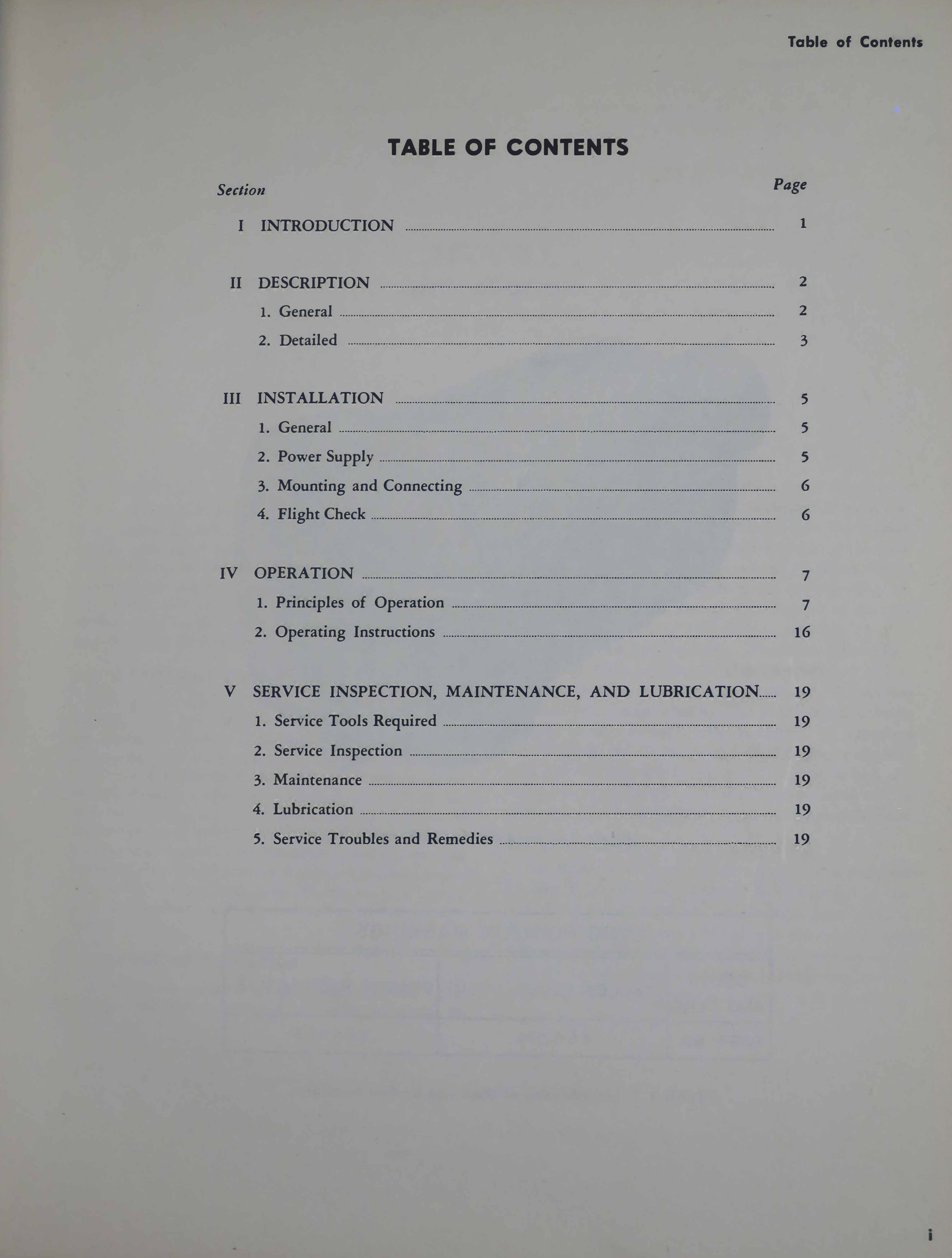 Sample page 5 from AirCorps Library document: Operation and Service for Model H-3 Gyro Horizon Indicator