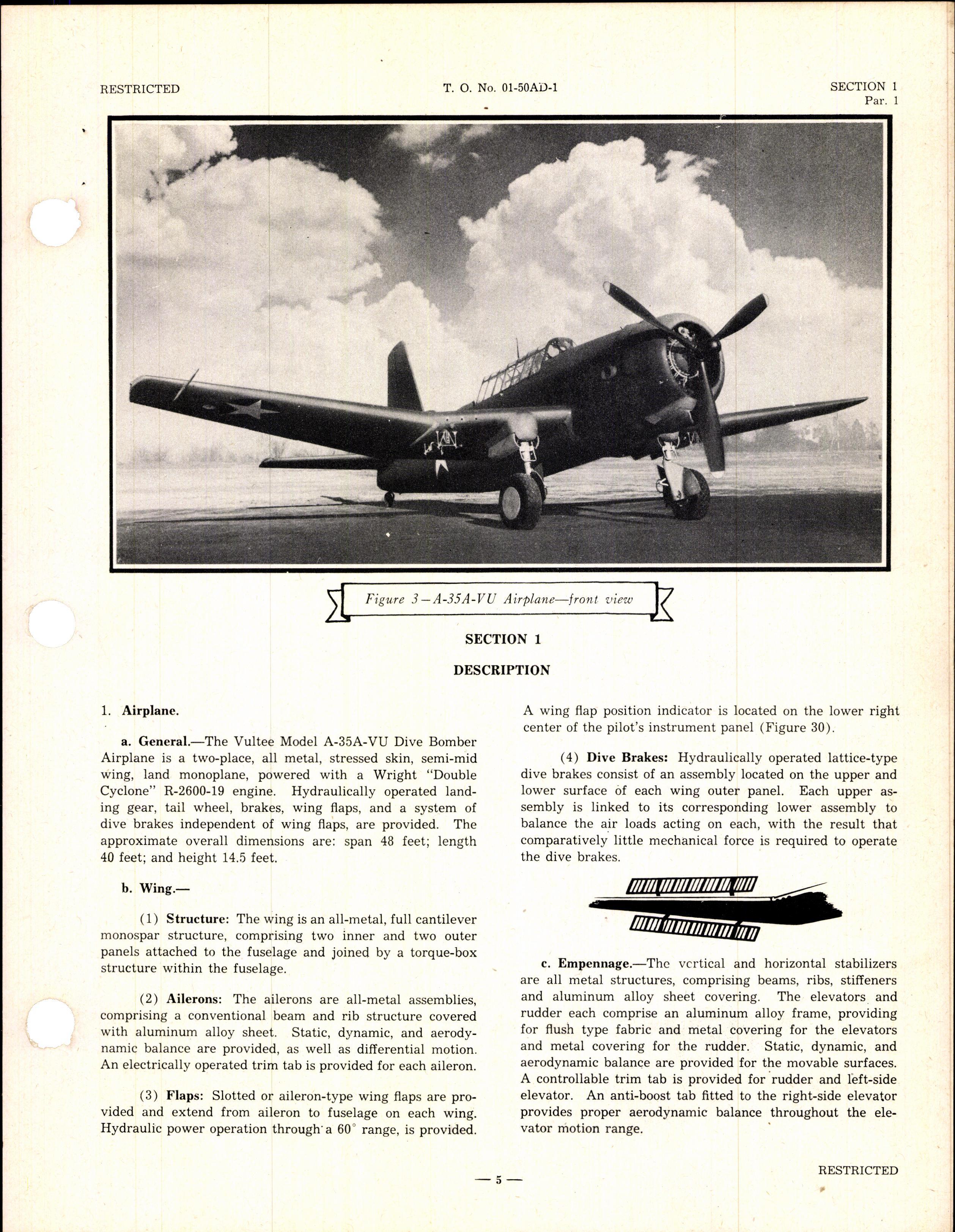Sample page 7 from AirCorps Library document: Pilot's Flight Operating Instructions for Army Model A-35A-1-VN