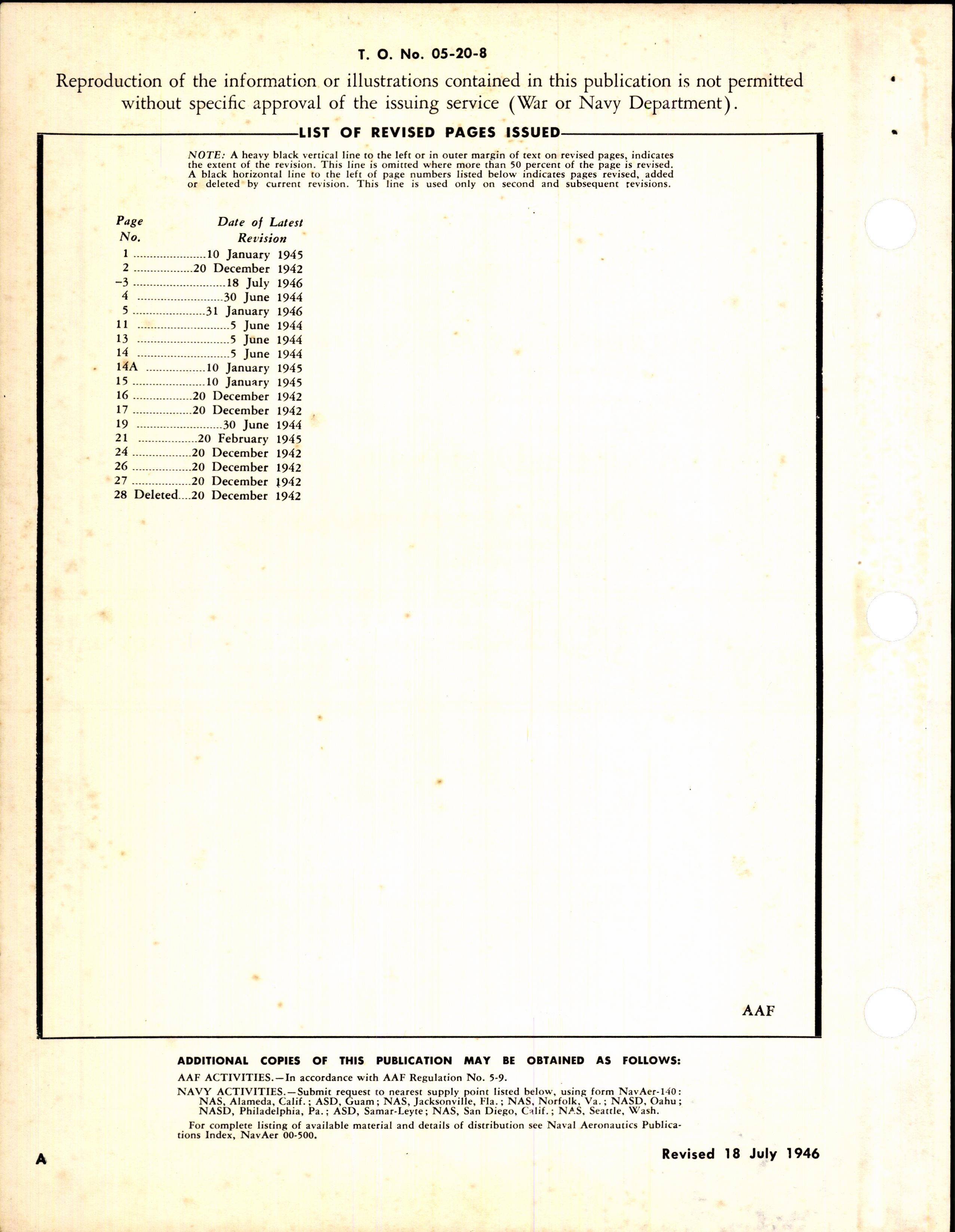 Sample page 2 from AirCorps Library document: Instructions for Calibration of Airspeed Indicator Installations