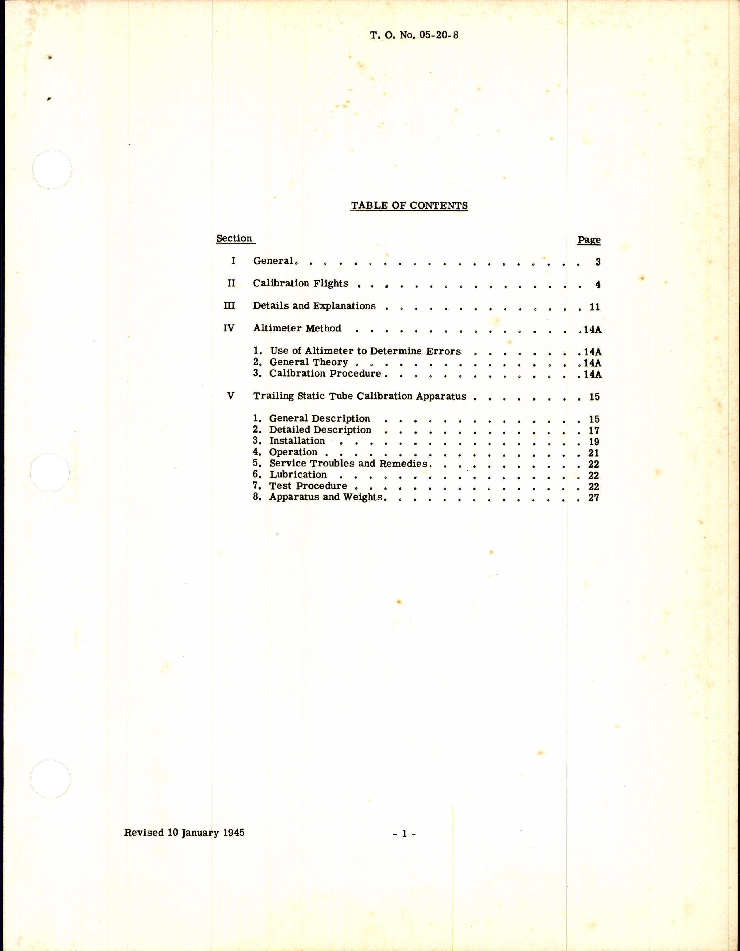 Sample page 3 from AirCorps Library document: Instructions for Calibration of Airspeed Indicator Installations