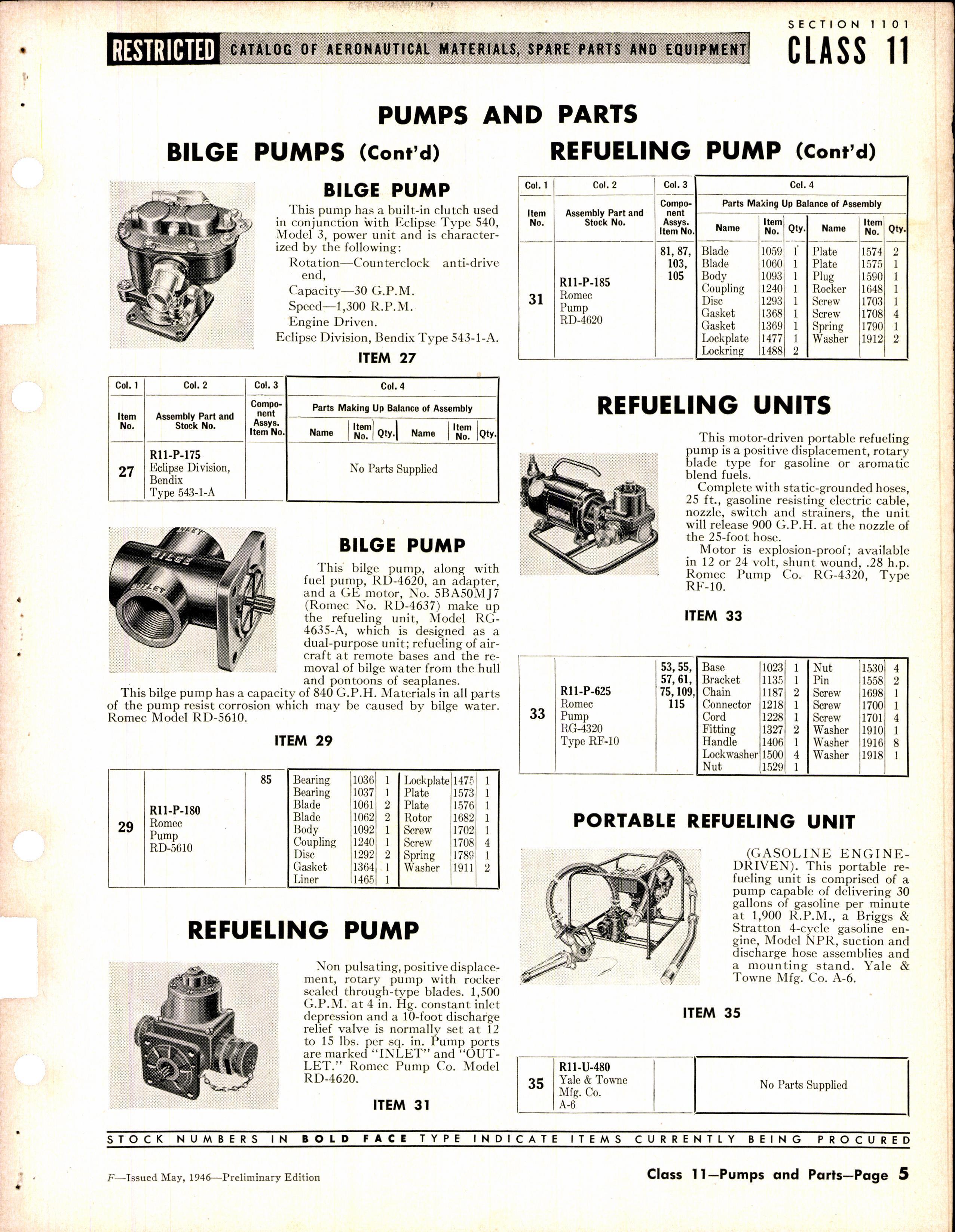 Sample page 5 from AirCorps Library document: Pumps and Parts