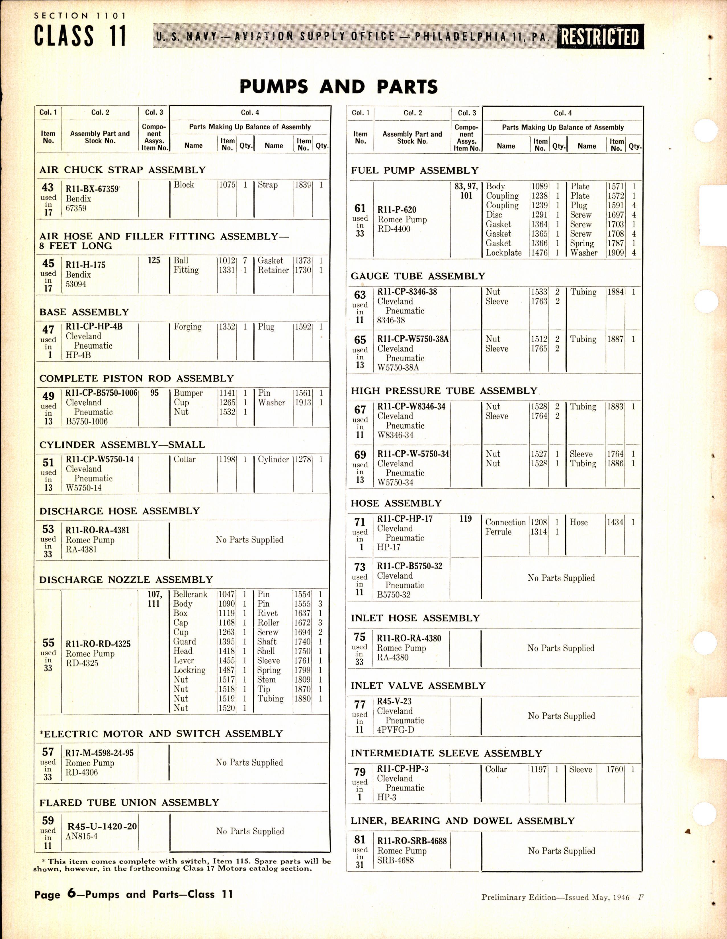 Sample page 6 from AirCorps Library document: Pumps and Parts