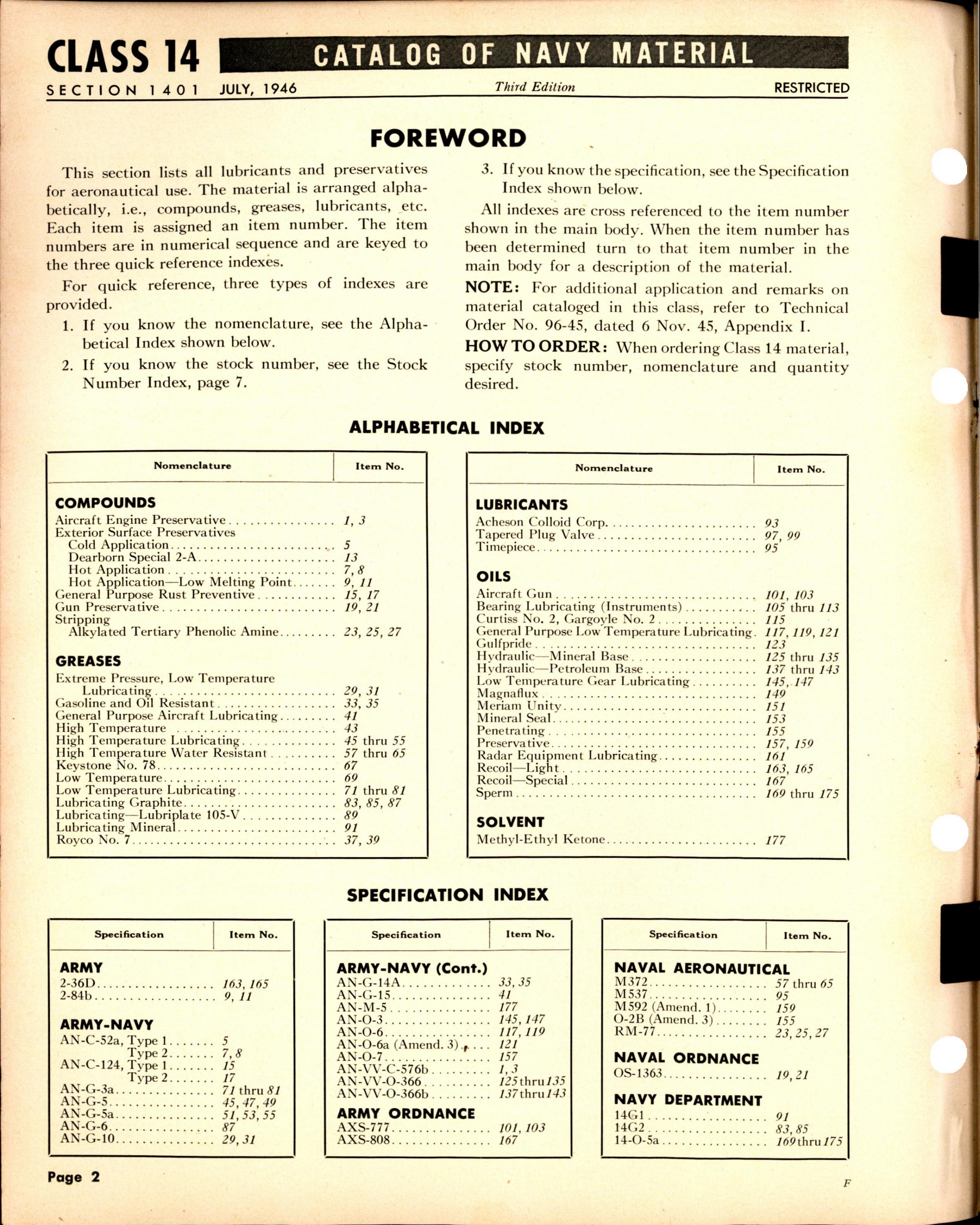 Sample page 2 from AirCorps Library document: Compounds, Greases, Lubricants, Oils, & Solvents