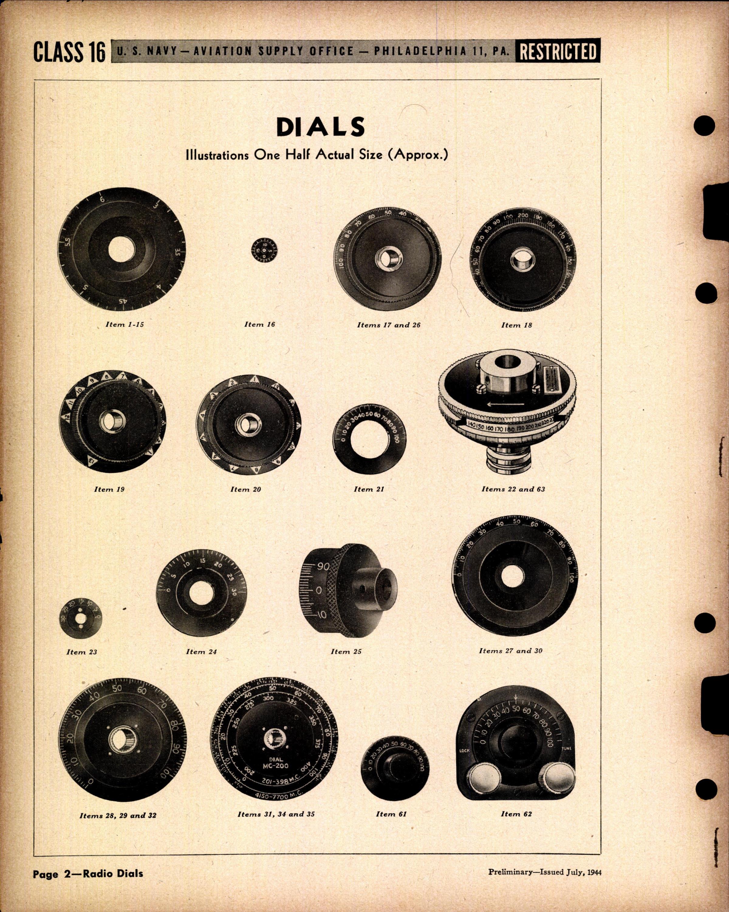 Sample page 2 from AirCorps Library document: Radio Dials