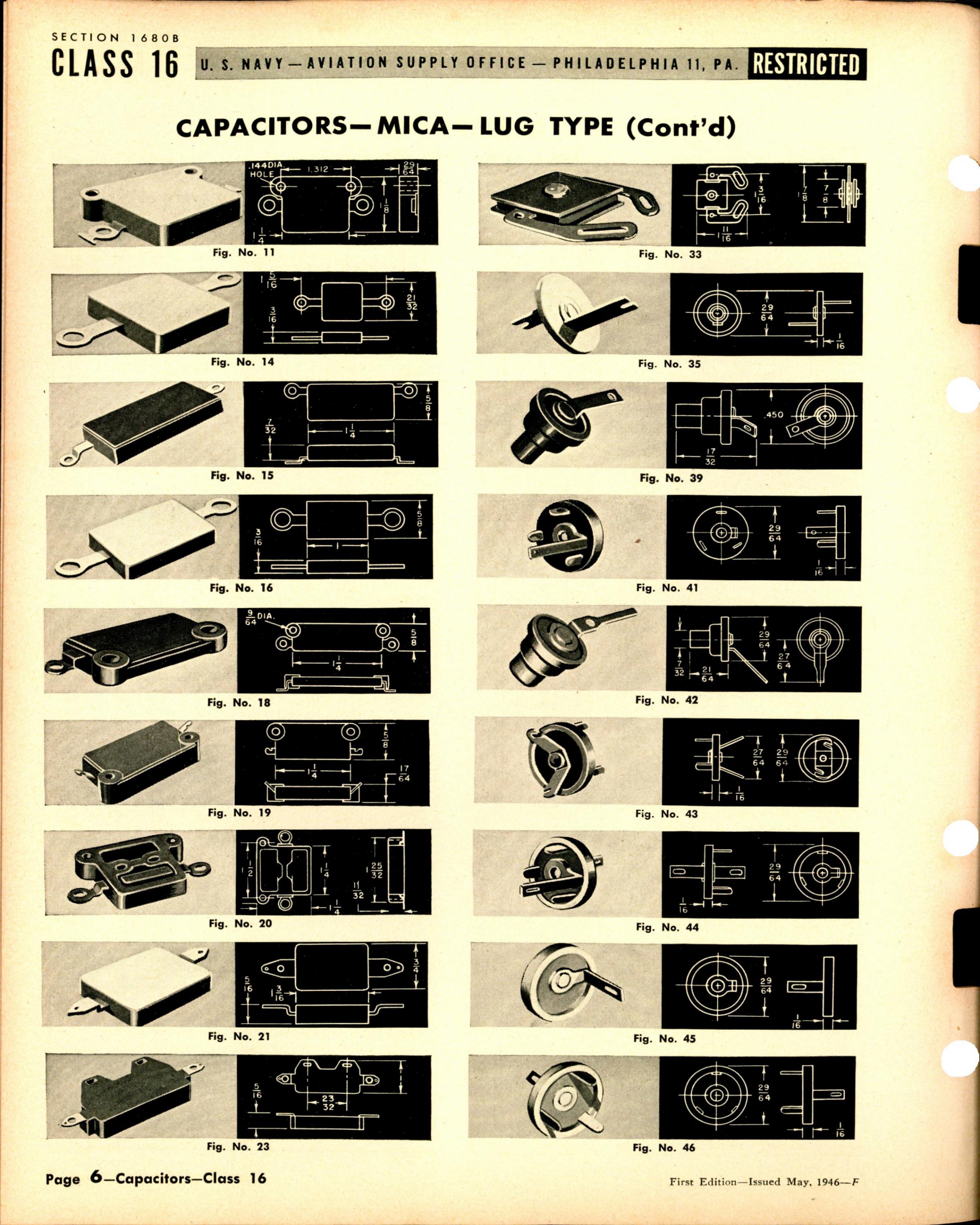 Sample page 6 from AirCorps Library document: Mica Capacitors Lug Type