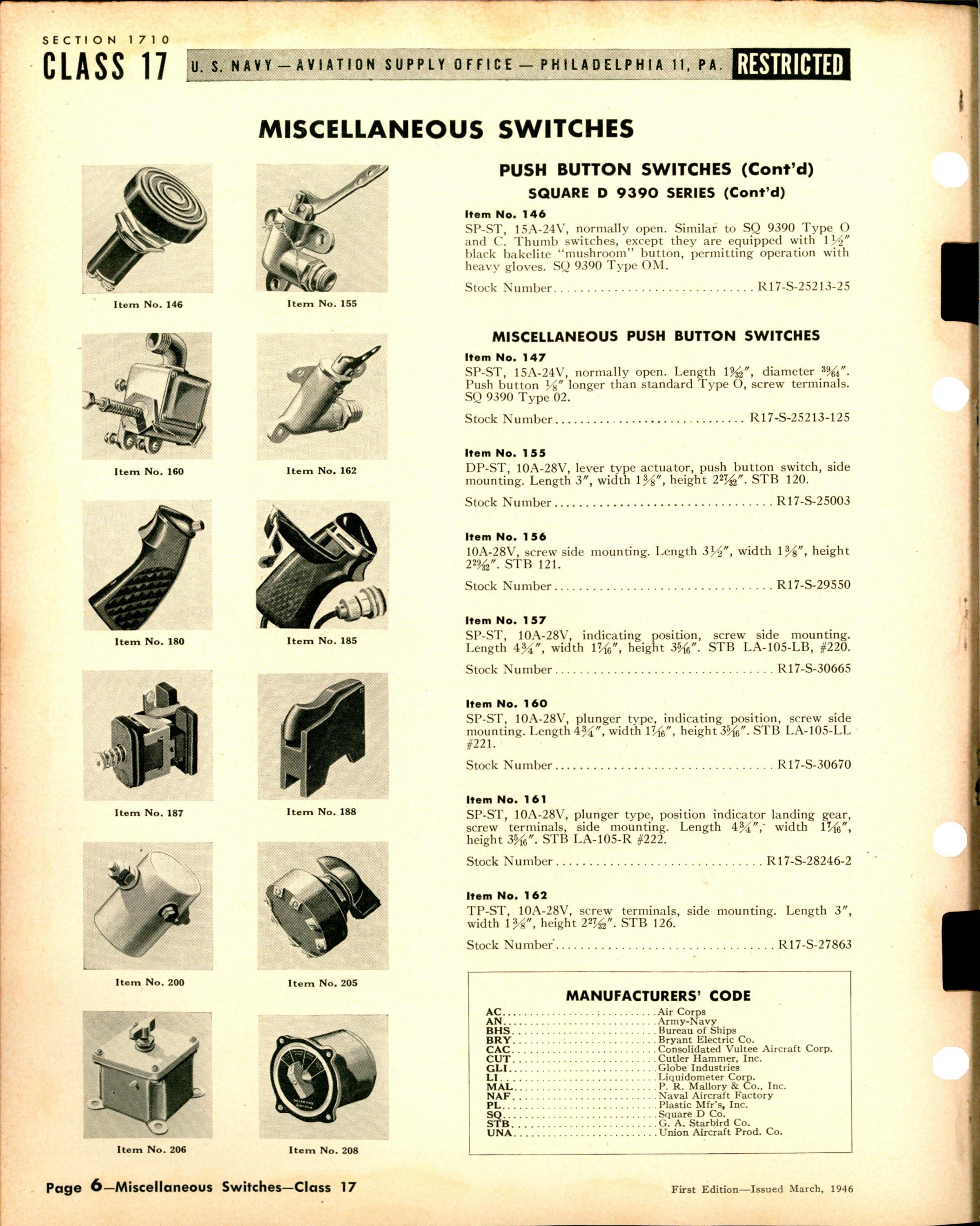 Sample page 6 from AirCorps Library document: Miscellaneous Switches