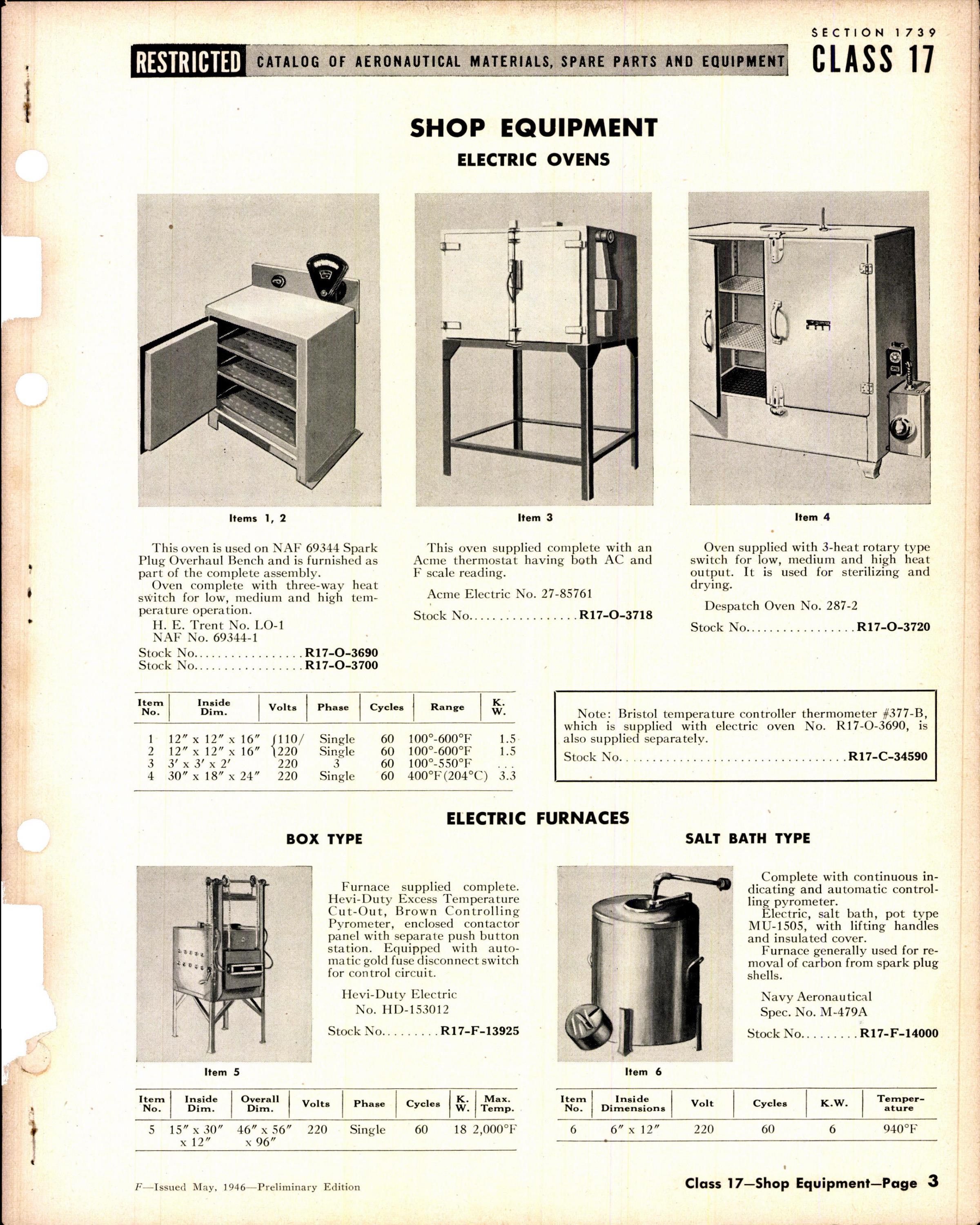 Sample page 3 from AirCorps Library document: Shop Equipment