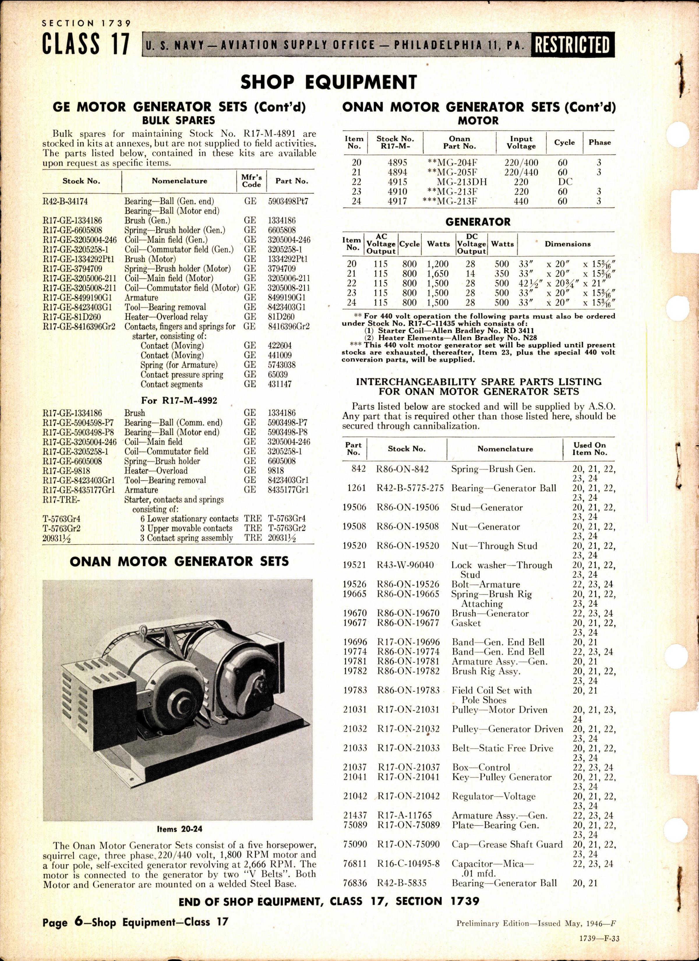 Sample page 6 from AirCorps Library document: Shop Equipment