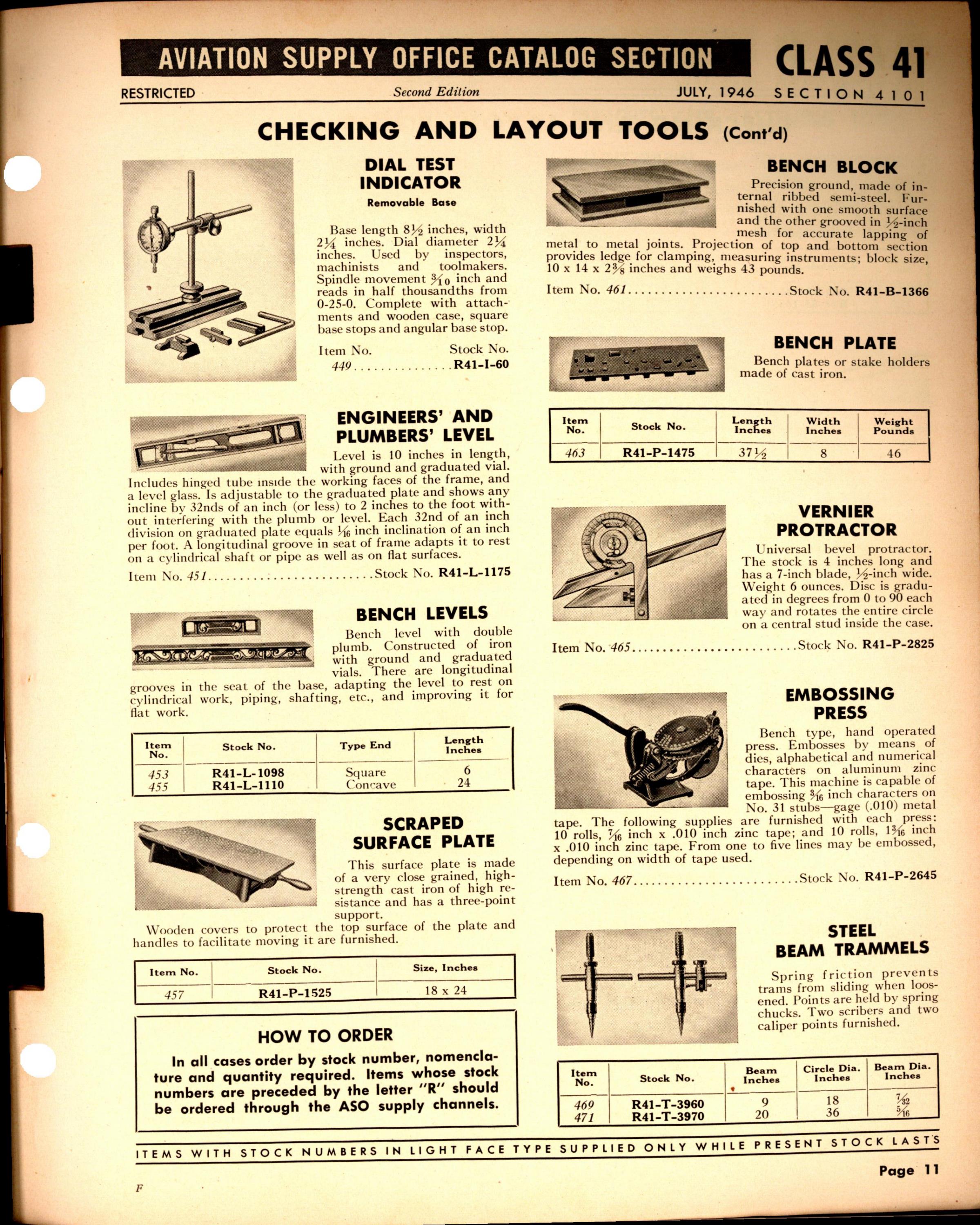 Sample page 11 from AirCorps Library document: Hand Tools