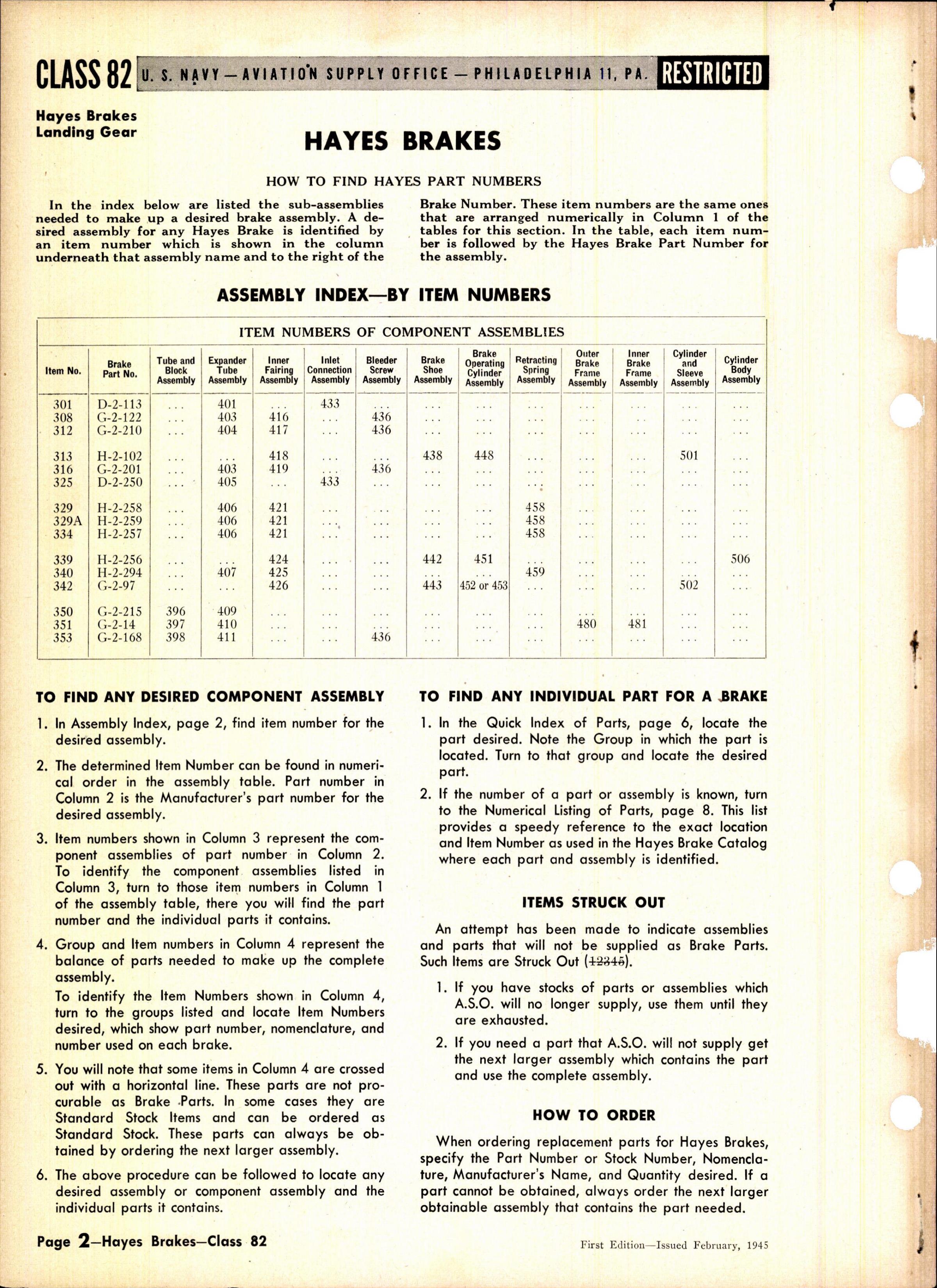 Sample page 2 from AirCorps Library document: Hayes Brakes