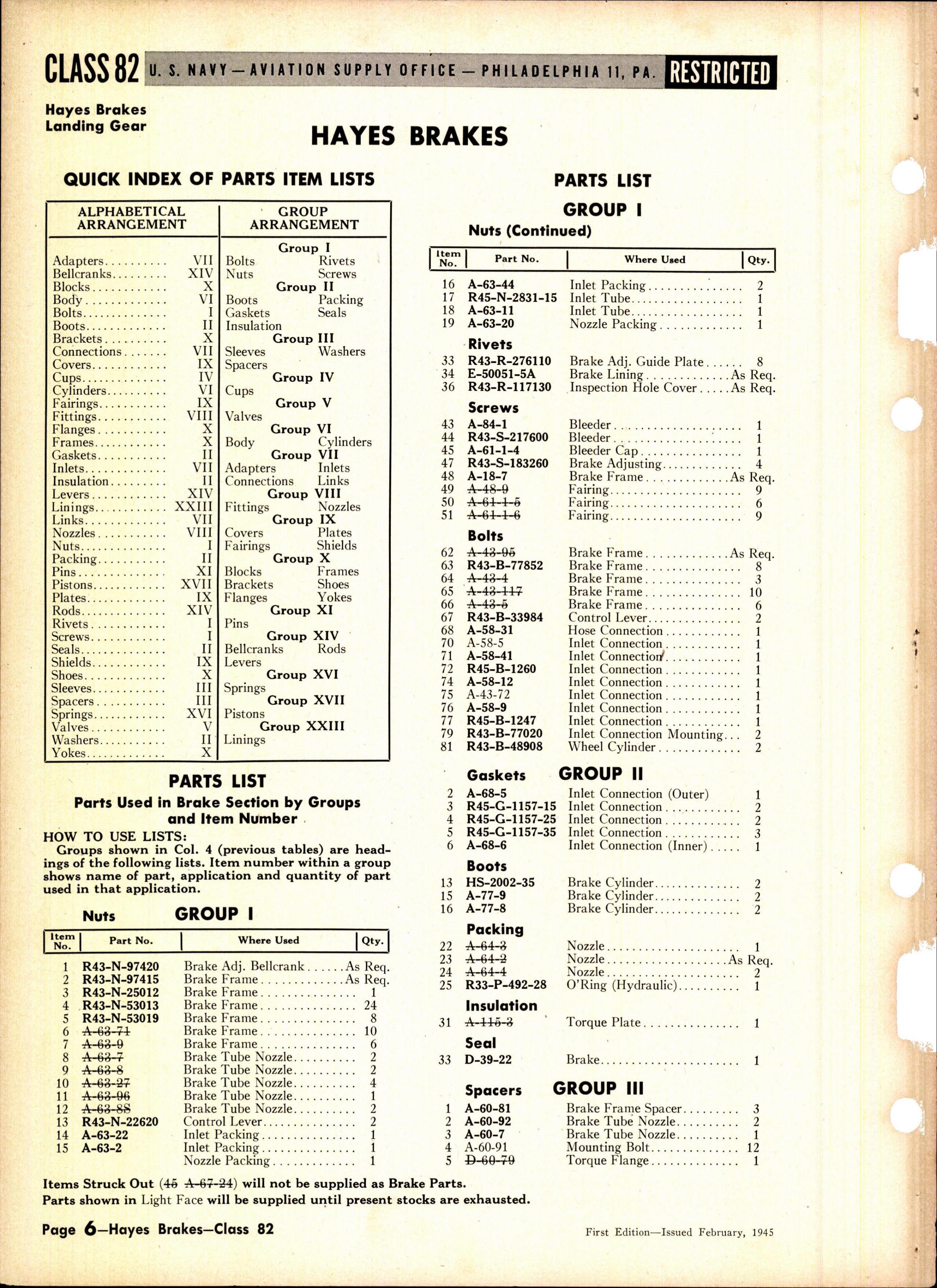 Sample page 6 from AirCorps Library document: Hayes Brakes