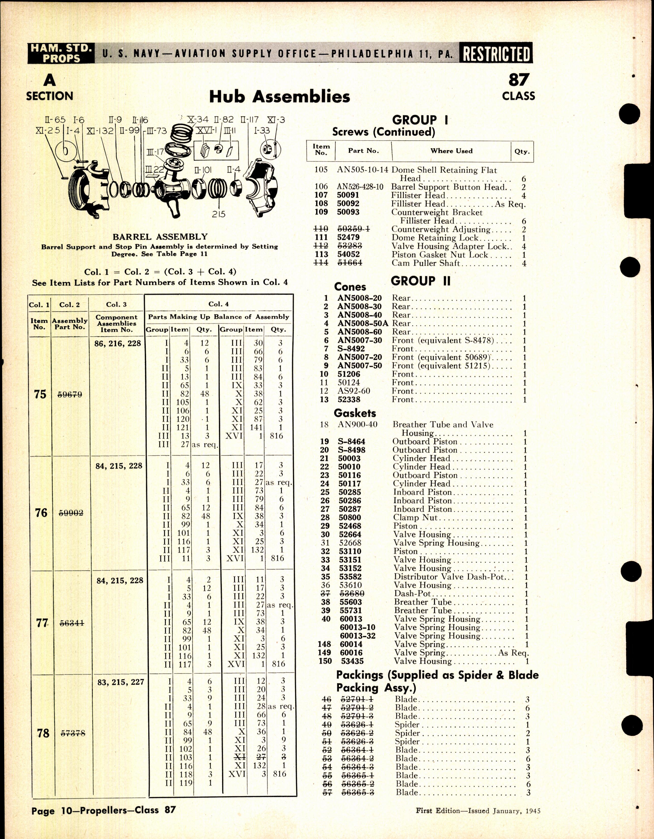 Sample page 10 from AirCorps Library document: Propeller Application and Parts