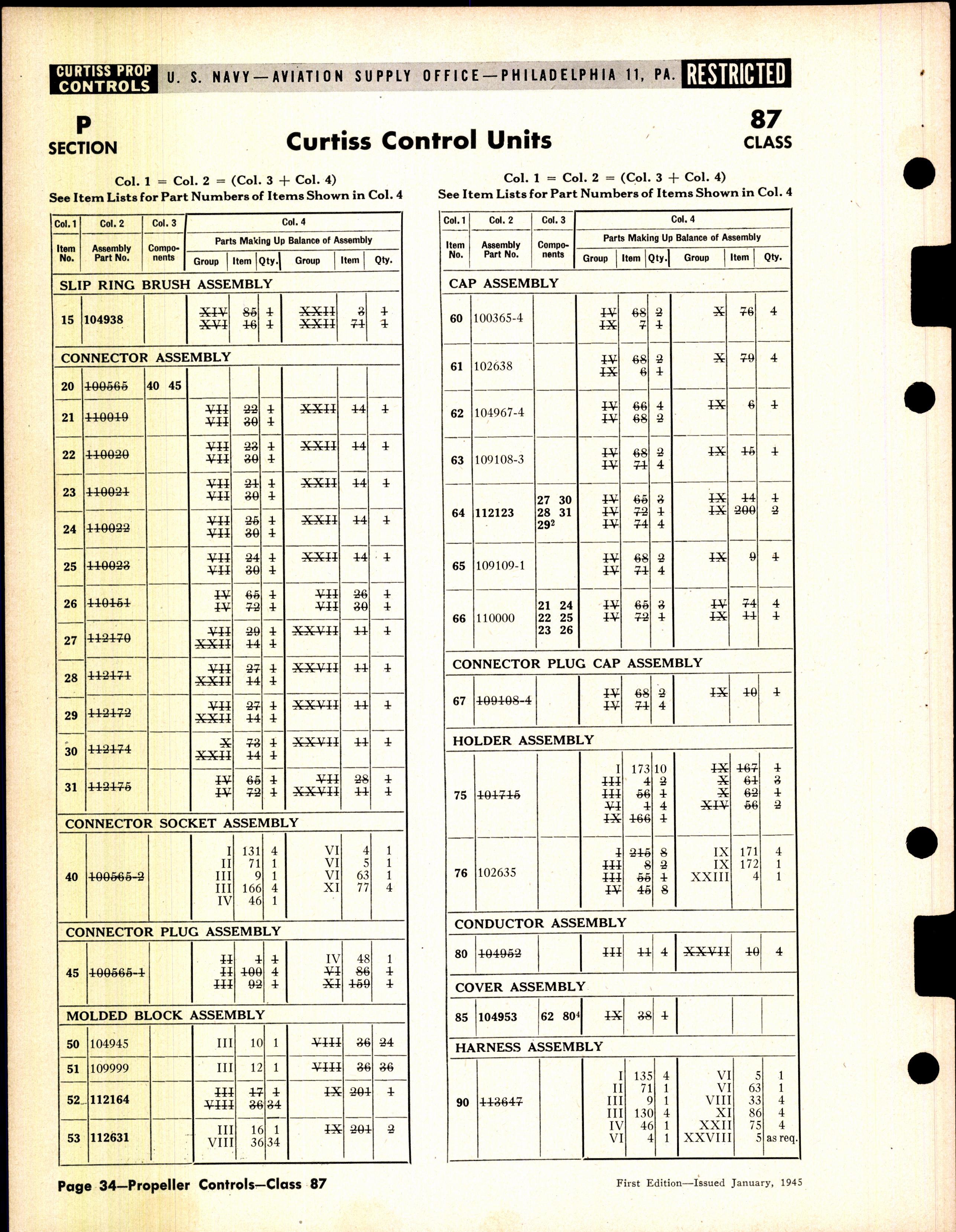 Sample page 34 from AirCorps Library document: Curtiss, Hamilton Propeller Controls