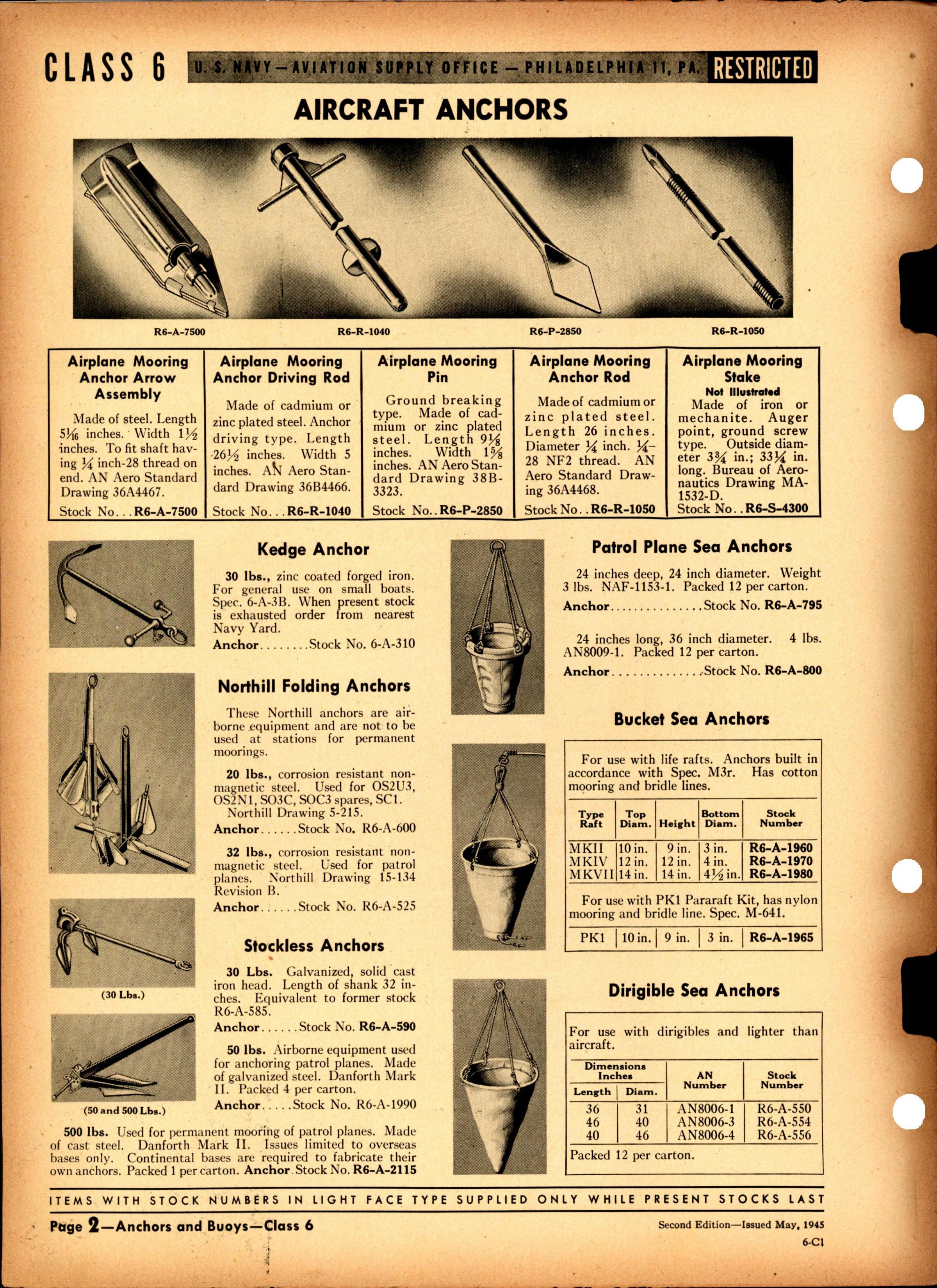 Sample page 2 from AirCorps Library document: Anchors and Buoys