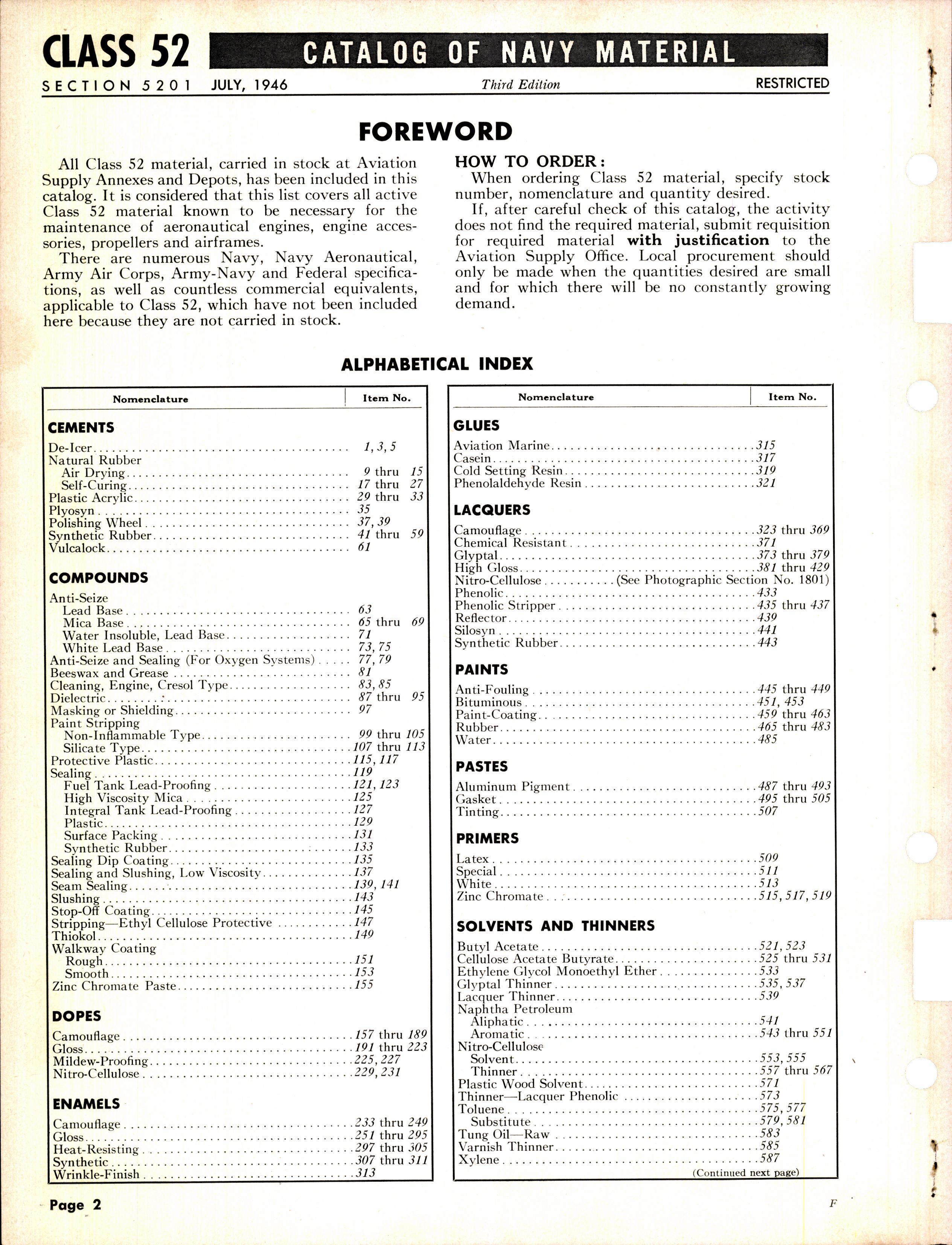 Sample page 2 from AirCorps Library document: Aircraft Finishes & Cements