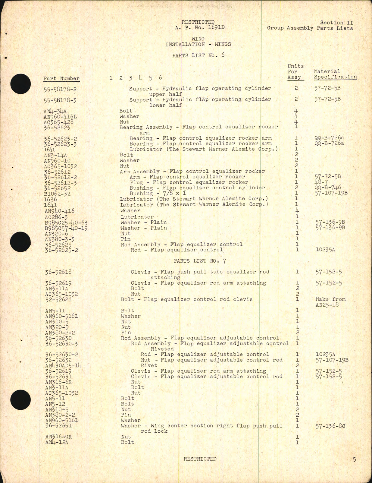 Sample page 7 from AirCorps Library document: Parts Catalog for AT-16 (Harvard IIB)