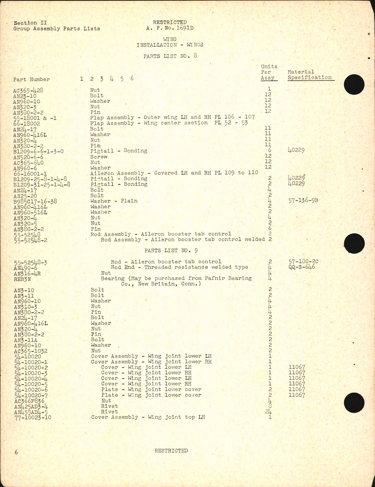Sample page 8 from AirCorps Library document: Parts Catalog for AT-16 (Harvard IIB)