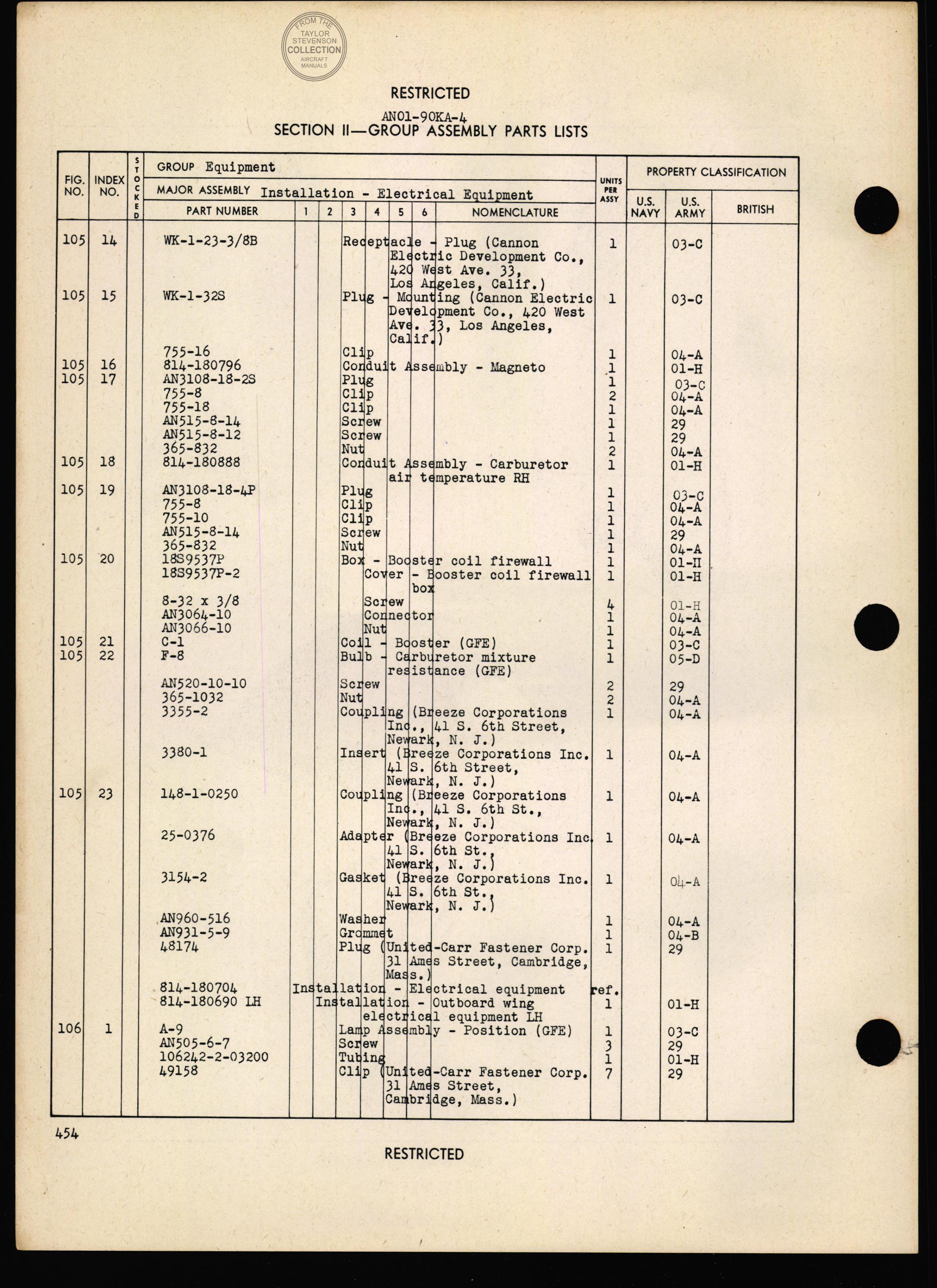 Sample page 445 from AirCorps Library document: Parts Catalog - AT-7