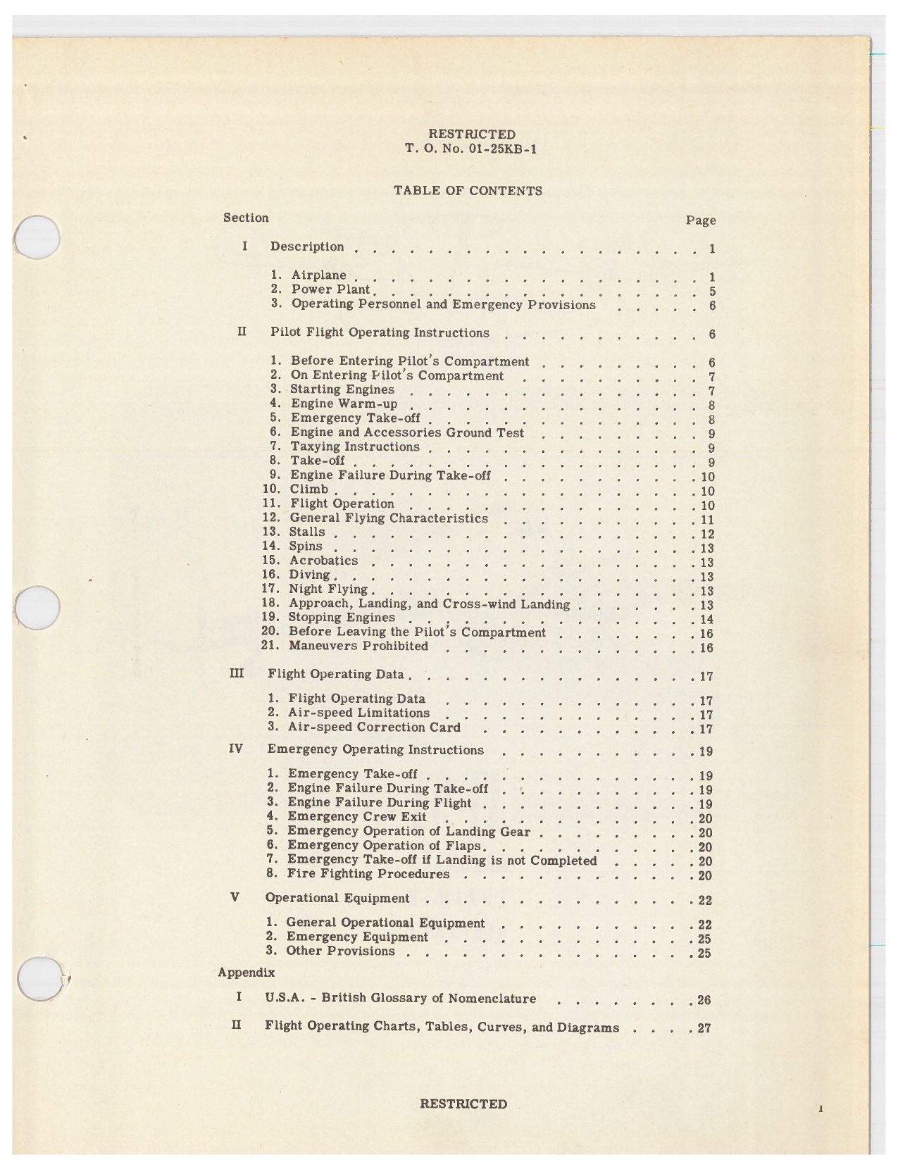 Sample page 5 from AirCorps Library document: Pilot's Flight Operating Instructions for Army Model AT-9A Airplane