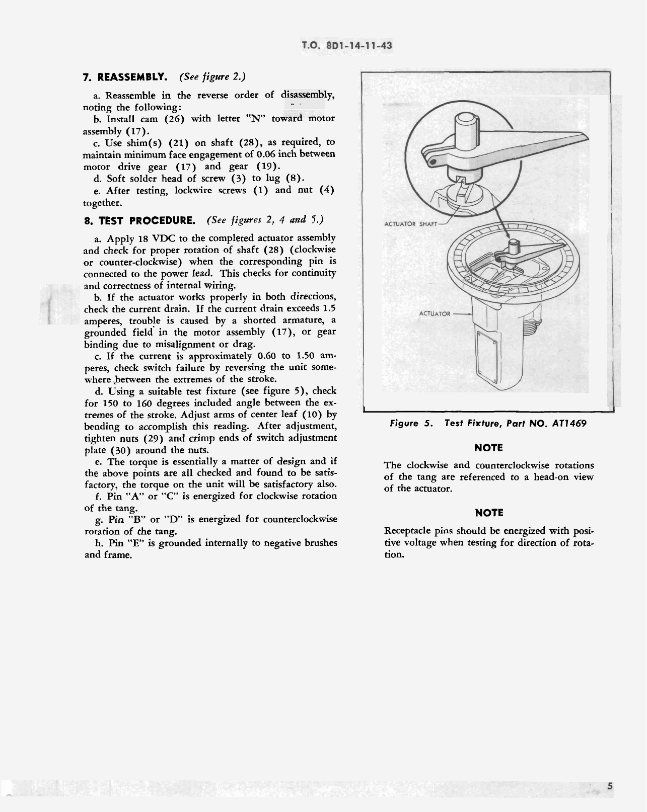 Sample page 5 from AirCorps Library document: Overhaul with Parts Breakdown for Actuator Assembly - Part WA8003