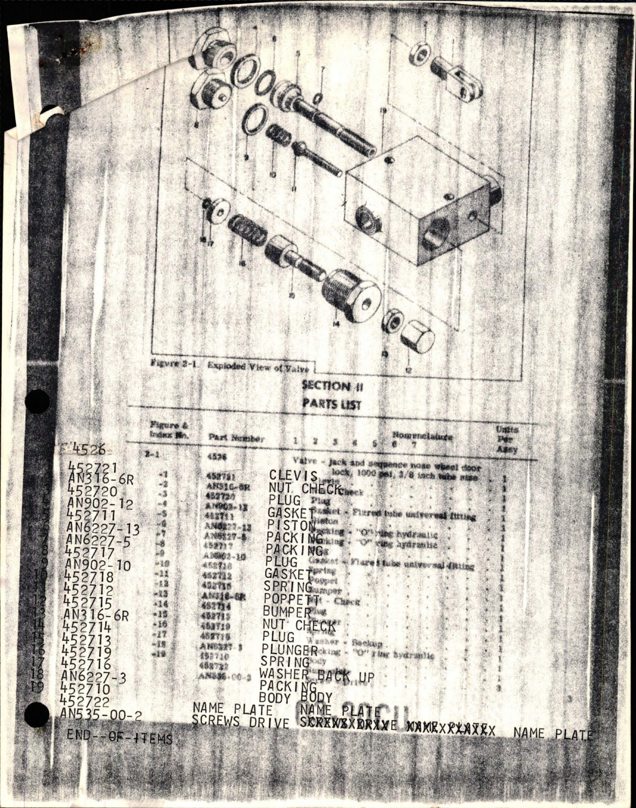 Sample page 5 from AirCorps Library document: Overhaul Instructions with Parts Catalog for Nose Wheel Door Lock Hydraulic System Jack & Sequence Valve - Model 4526