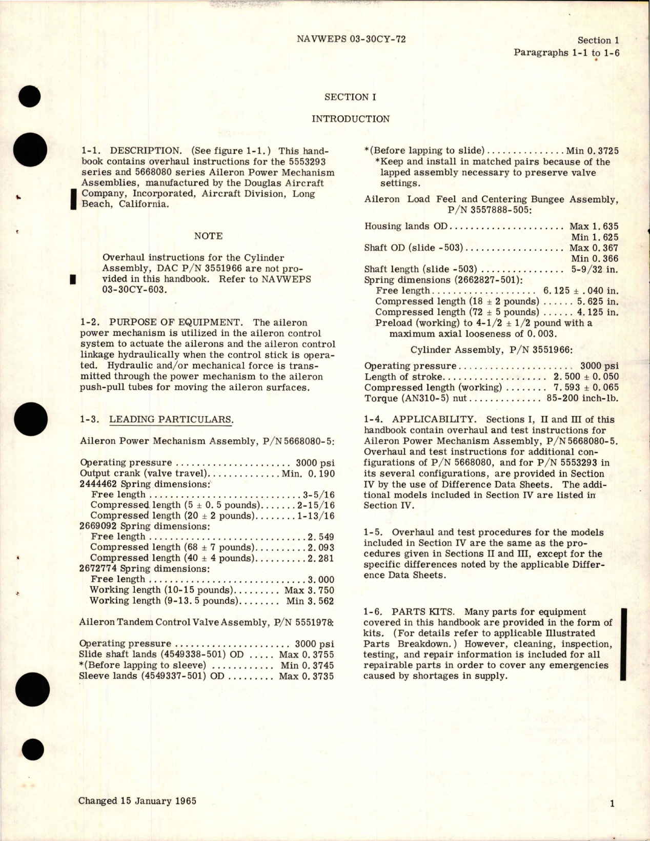 Sample page 5 from AirCorps Library document: Overhaul Instructions for Aileron Power Mechanism 