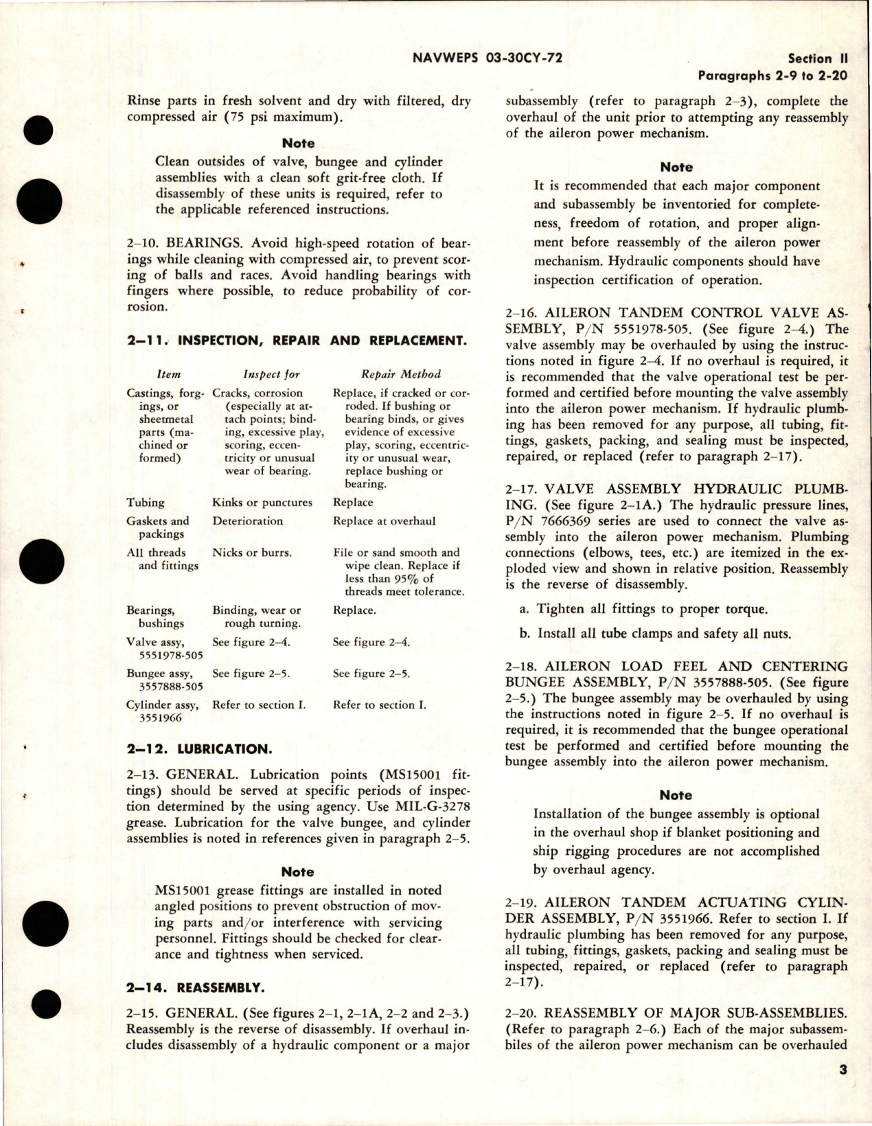 Sample page 7 from AirCorps Library document: Overhaul Instructions for Aileron Power Mechanism 