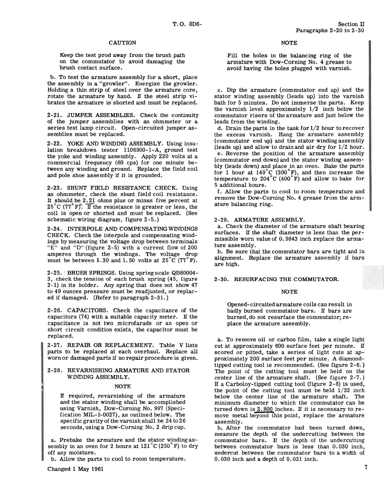 Sample page 5 from AirCorps Library document: Overhaul for Direct Current Generator - Types 30E20-1-A, 30E20-5-A, 30E20-5-B, 30E20-19-A, and 30E20-33-B 