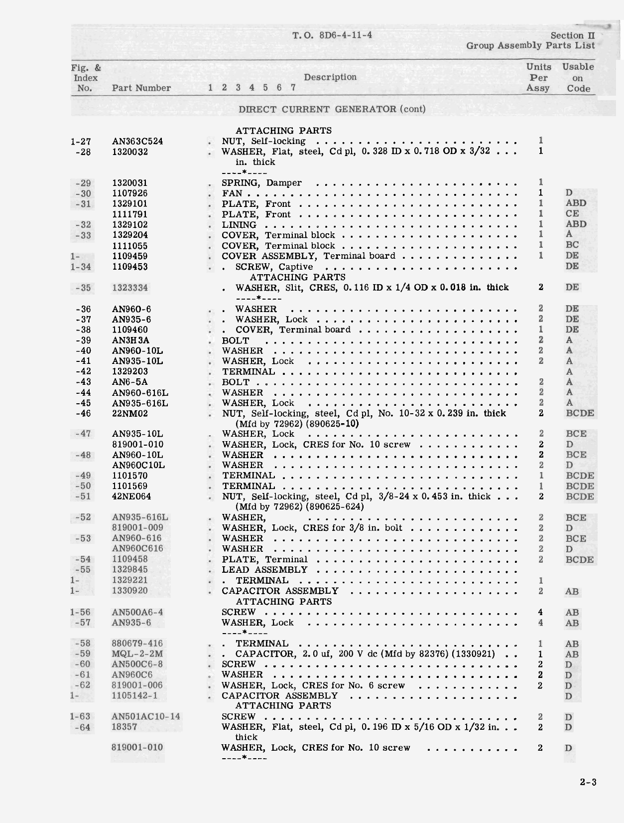 Sample page 5 from AirCorps Library document: Illustrated Parts Breakdown for Direct Current Generator - Types 30E20-1-A, 30E20-5-A, 30E20-5-B, 30E20-19-A, and 30E20-33-B 