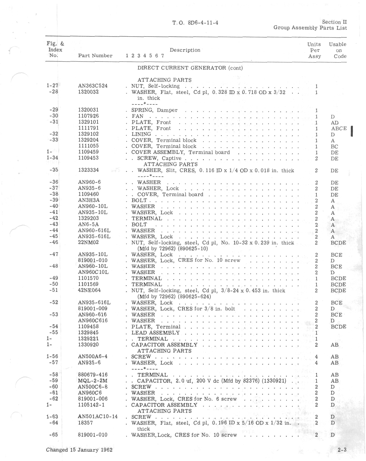 Sample page 5 from AirCorps Library document: Illustrated Parts Breakdown for Direct Current Generator - Types 30E20-1-A, 30E20-5-A, 30E20-5-B, 30E20-19-A, and 30E20-33-B