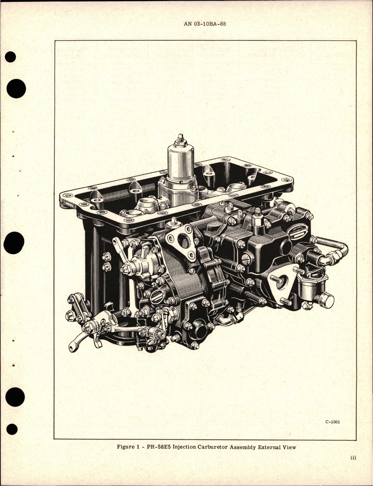 Sample page 5 from AirCorps Library document: Illustrated Parts Breakdown for Injection Carburetor - Model PR-58E5 