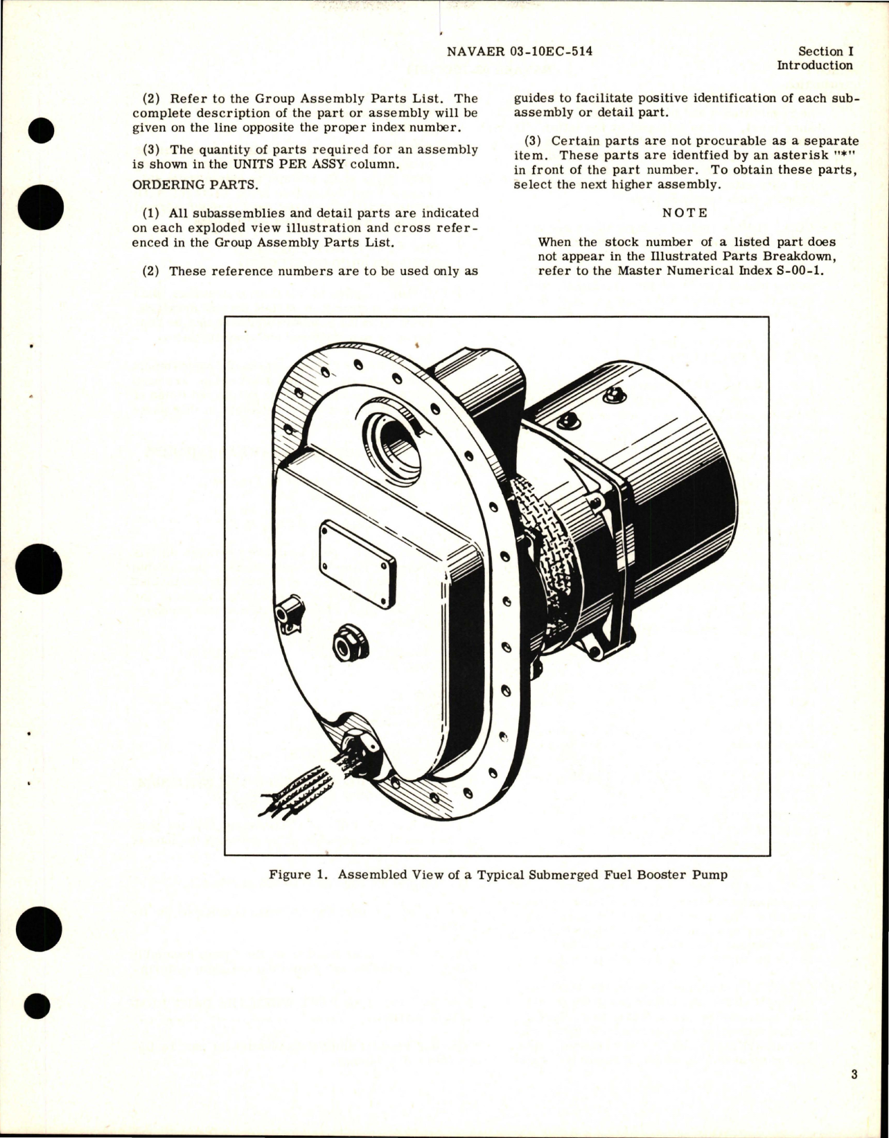 Sample page 5 from AirCorps Library document: Illustrated Parts Breakdown for Submerged Fuel Booster Pump - Models TF54500, TF54500-1, and TF54500-6