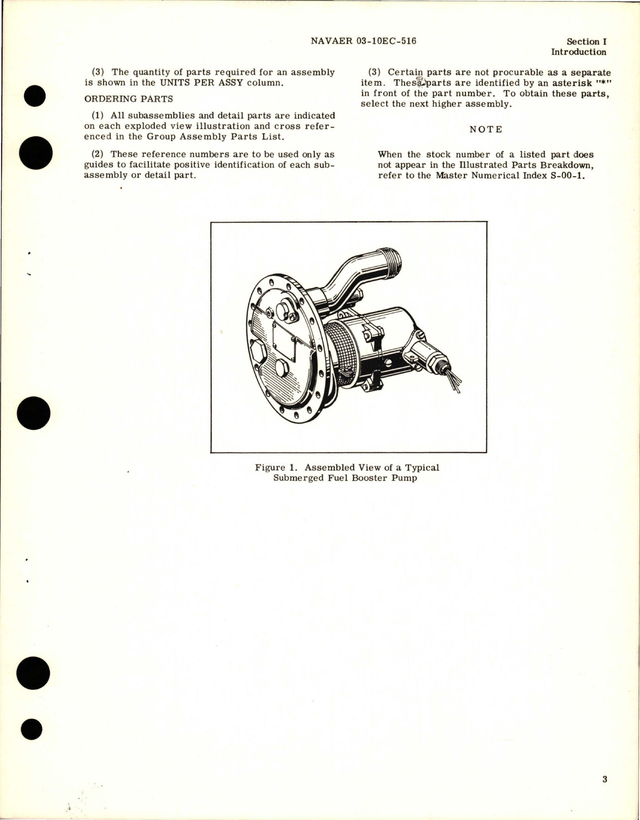 Sample page 5 from AirCorps Library document: Illustrated Parts Breakdown for Submerged Fuel Booster Pump