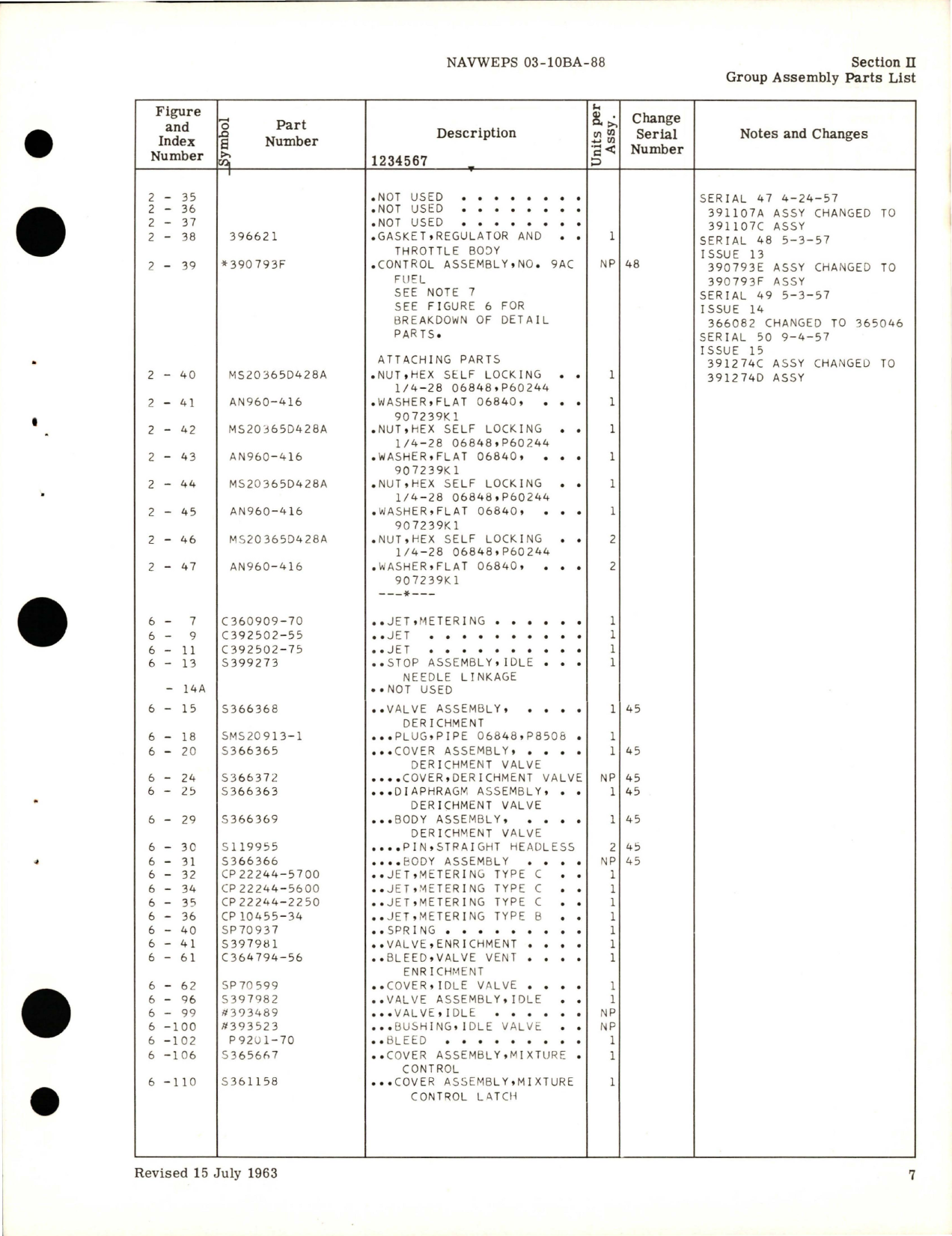 Sample page 9 from AirCorps Library document: Illustrated Parts Breakdown for Injection Carburetor - Model PR-58E5 