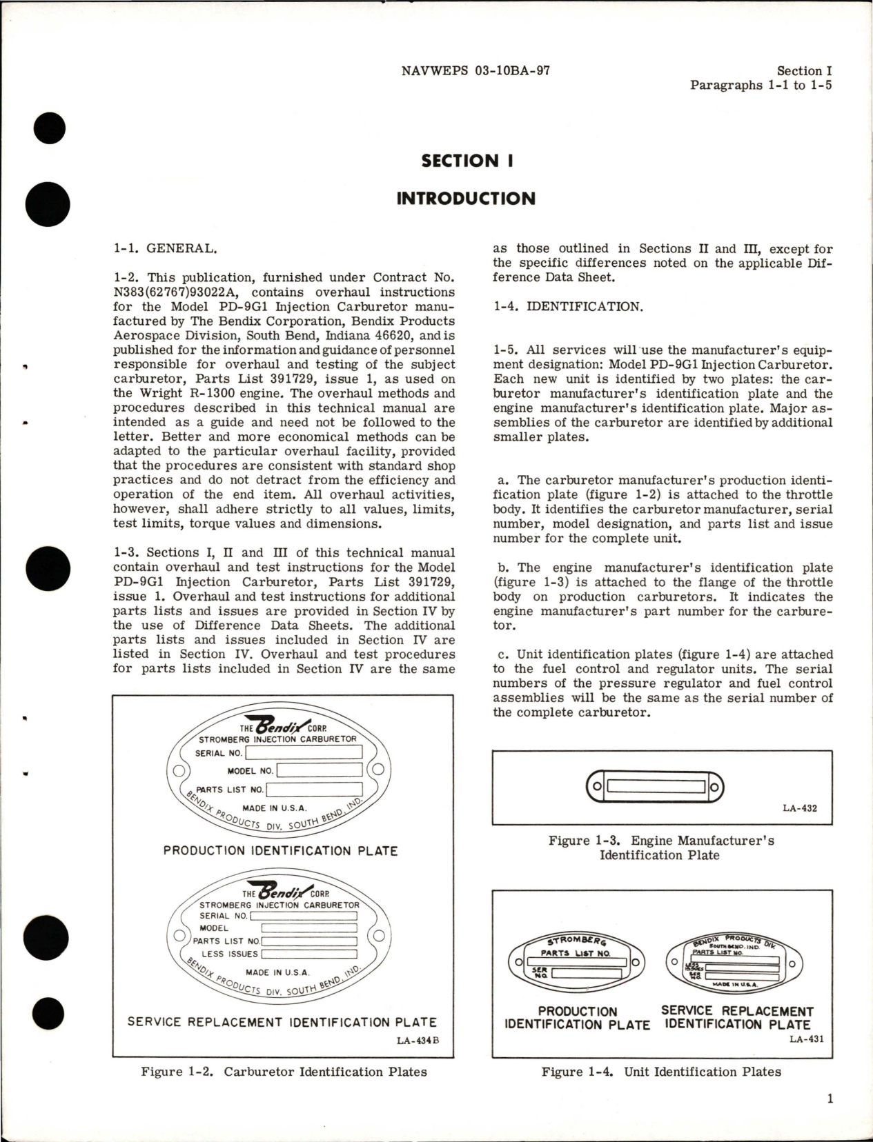 Sample page 5 from AirCorps Library document: Overhaul Instructions for Injection Carburetor - Model PD-9G1