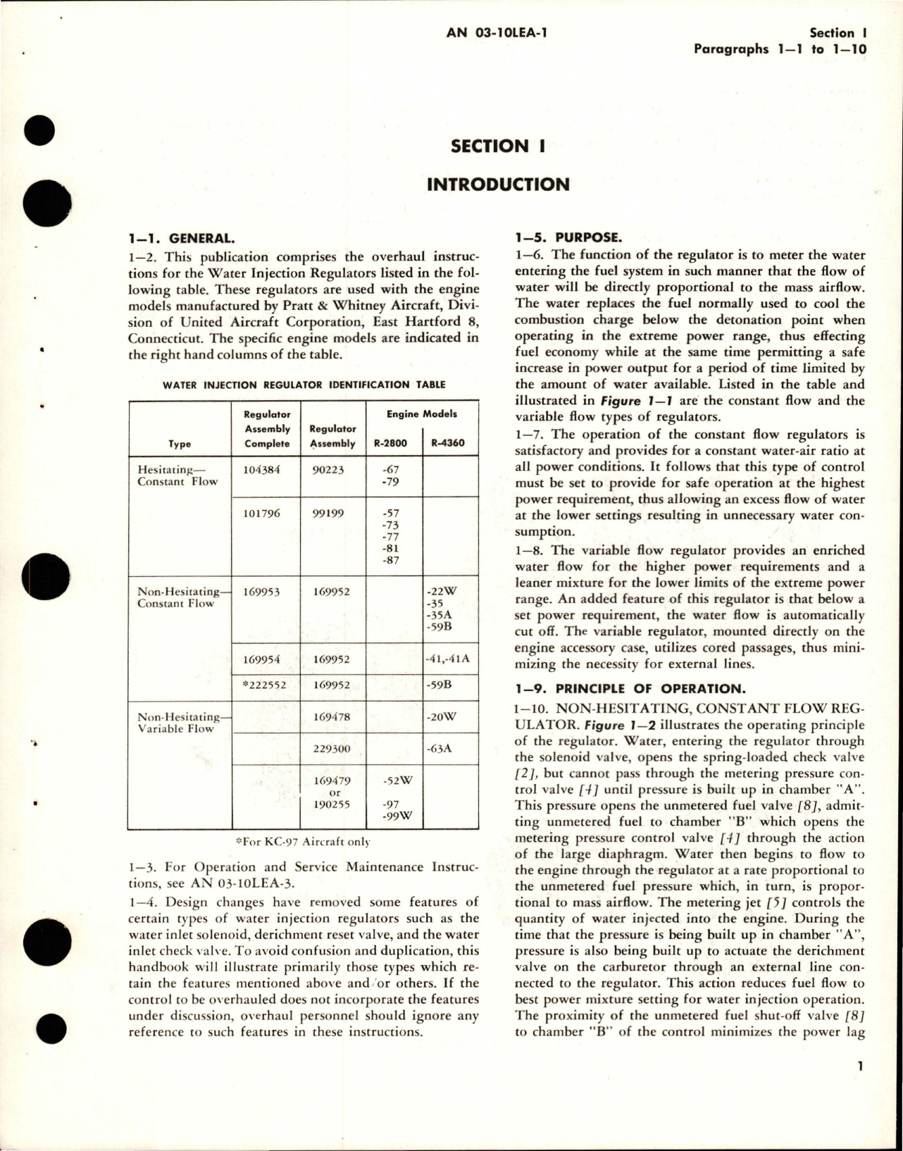 Sample page 5 from AirCorps Library document: Overhaul Instructions for Water Regulators 