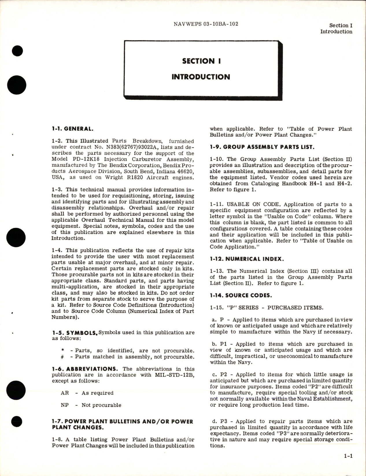 Sample page 5 from AirCorps Library document: Illustrated Parts Breakdown for Injection Carburetor - Model PD-12K18