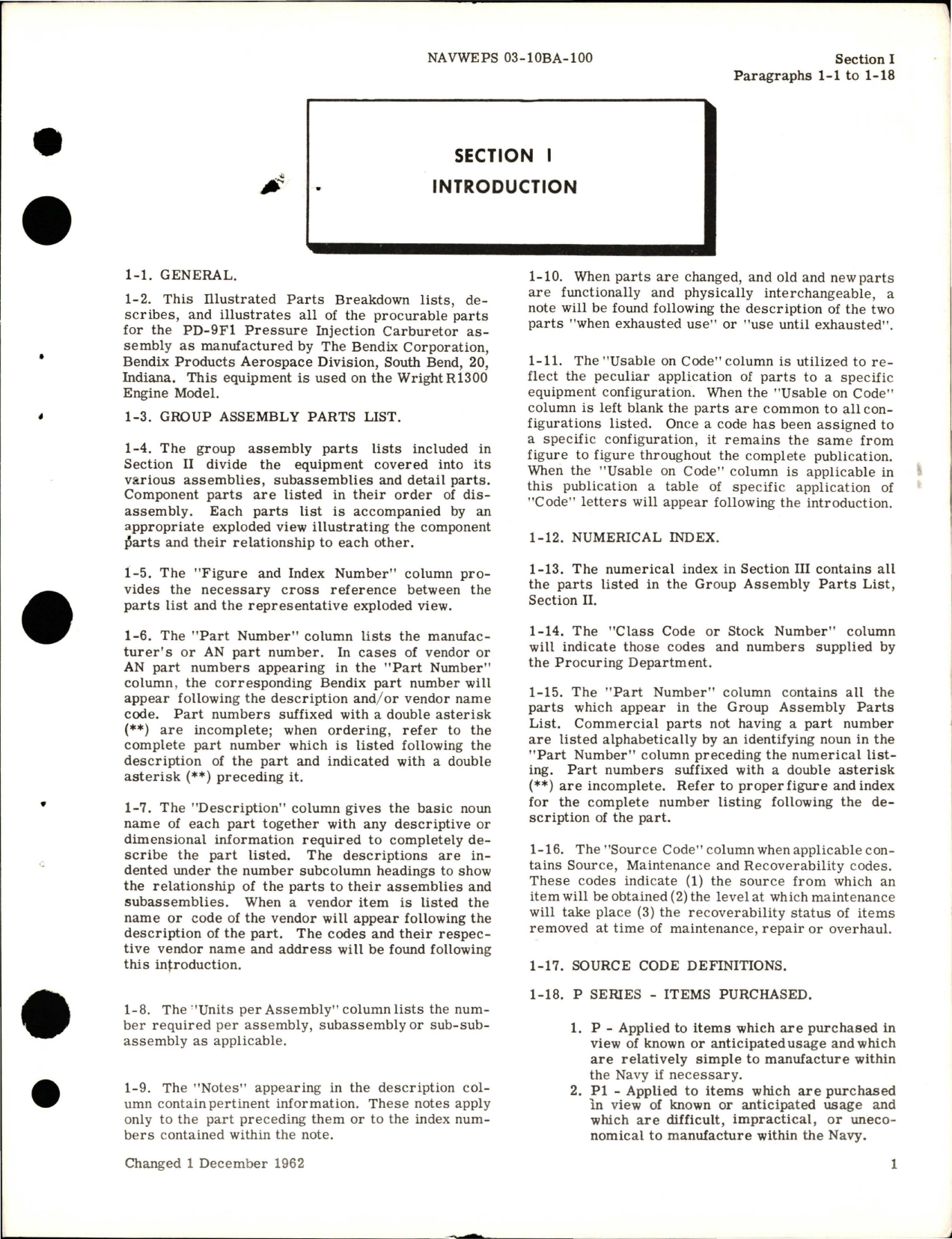 Sample page 7 from AirCorps Library document: Illustrated Parts Breakdown for Injection Carburetor - Model PD-9F1