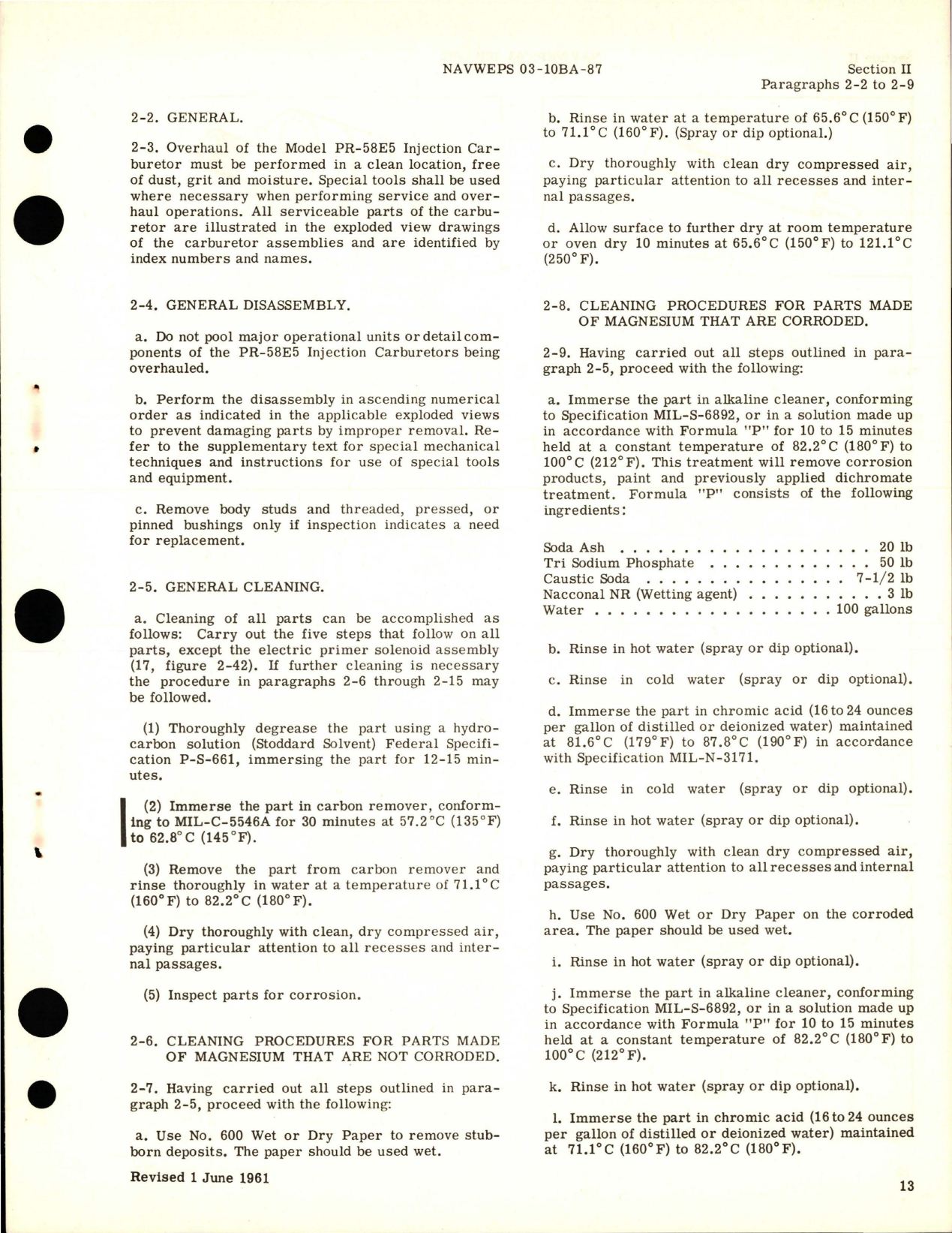 Sample page 9 from AirCorps Library document: Overhaul Instructions for Injection Carburetor - Model PR-58E5