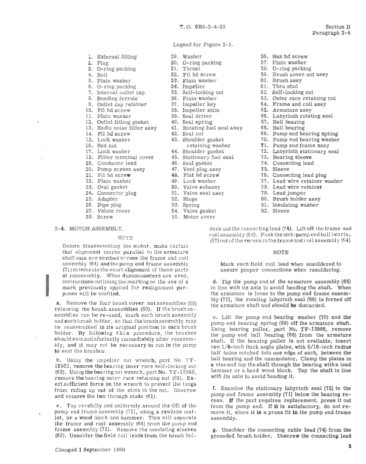 Sample page 7 from AirCorps Library document: Overhaul Instructions for Submerged Fuel Booster Pumps - Types B-5B, B-5C, B-18, B-19 and B-25 