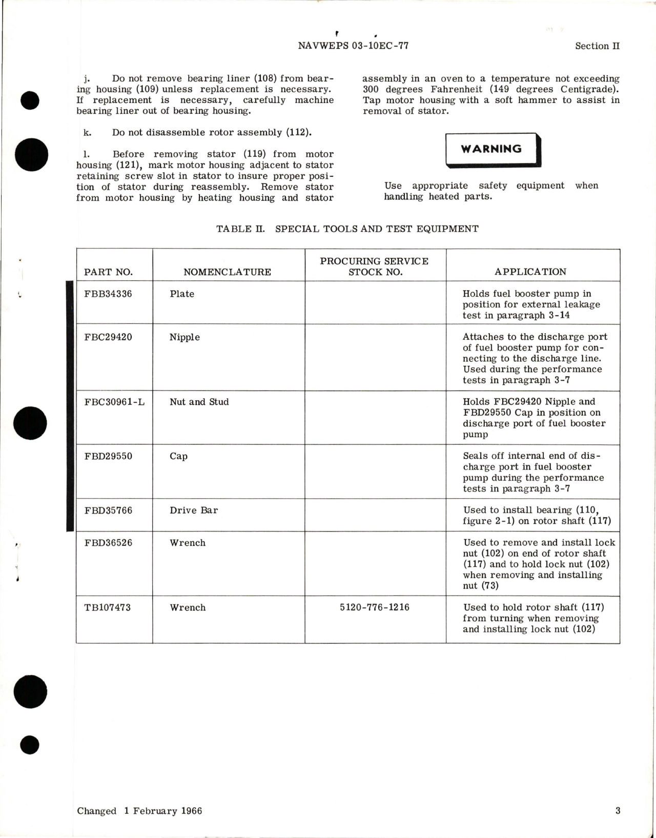 Sample page 5 from AirCorps Library document: Overhaul Instructions for Fuel Booster Pump - Models TB131300-3 and 238900-1