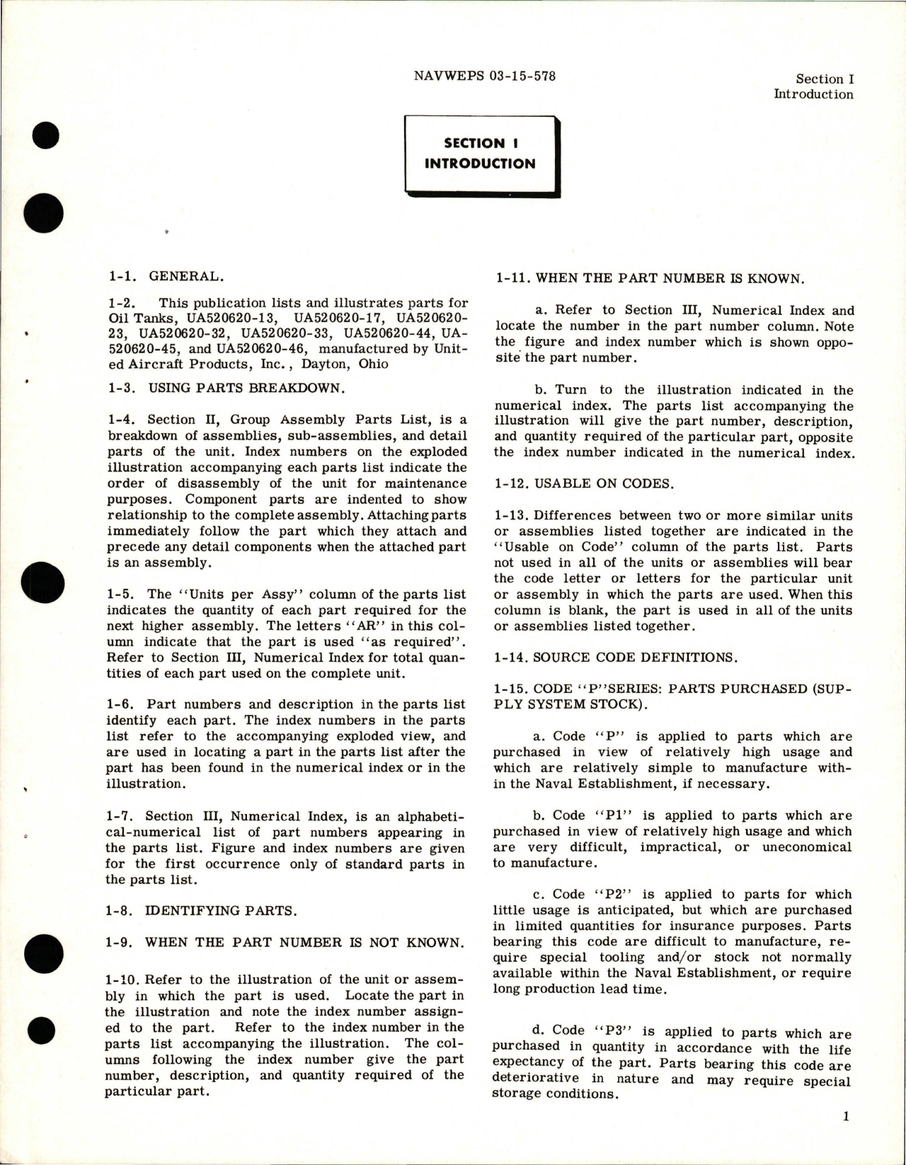 Sample page 5 from AirCorps Library document: Illustrated Parts Breakdown for Oil Tanks