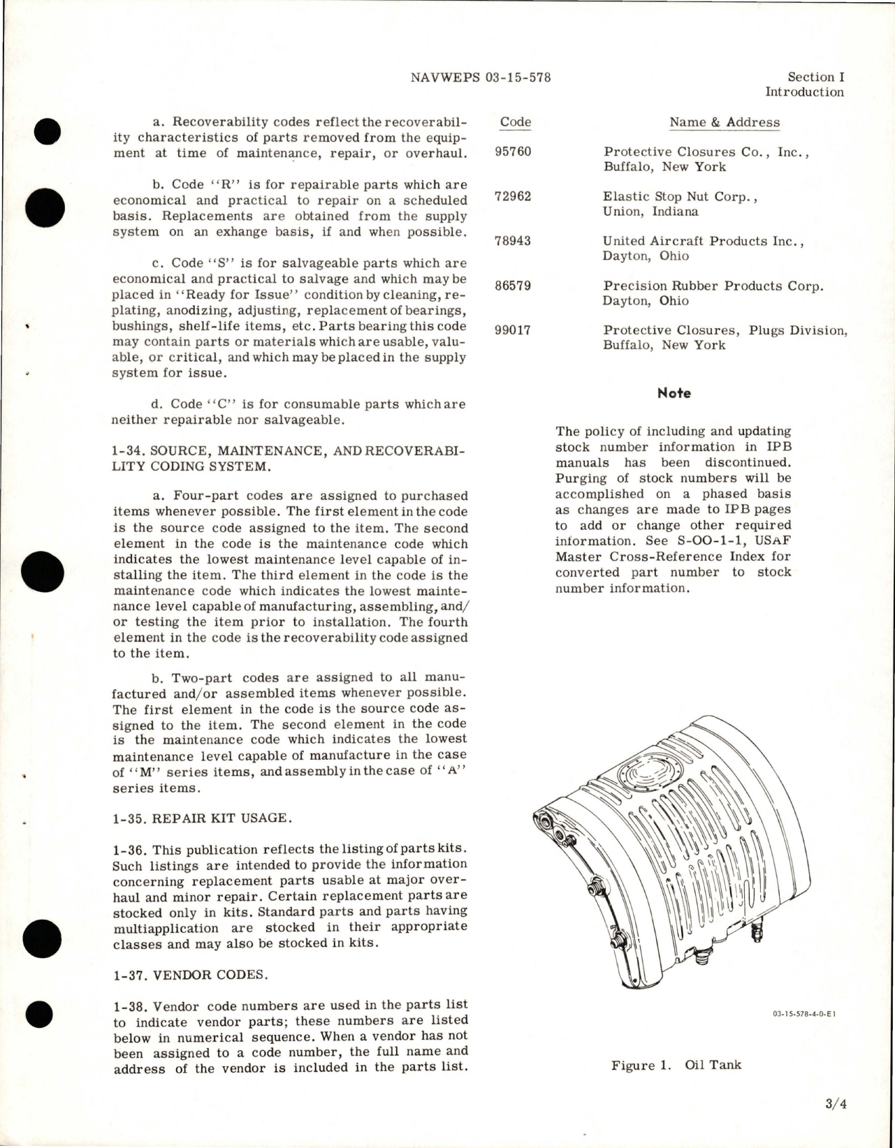 Sample page 7 from AirCorps Library document: Illustrated Parts Breakdown for Oil Tanks