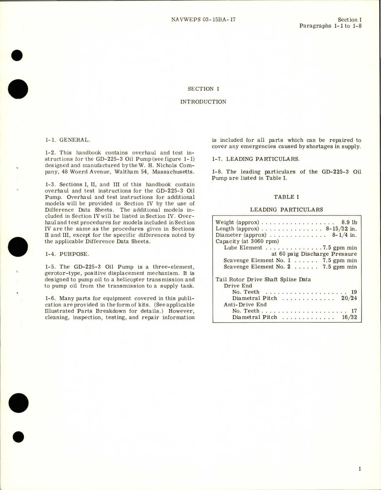 Sample page 5 from AirCorps Library document: Overhaul Instructions for Oil Pump - Part GD-225-3