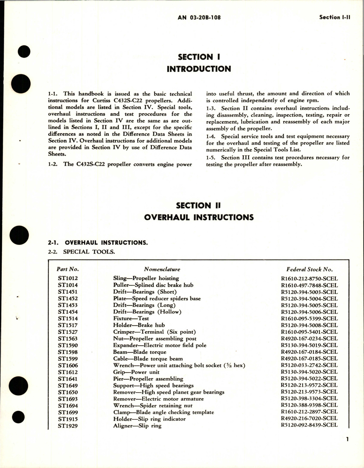 Sample page 7 from AirCorps Library document: Overhaul Instructions for Pitch Lever Type Electric Propeller - Models C432S-C2, C432S-C22, C432S-C24, C432S-C-26 