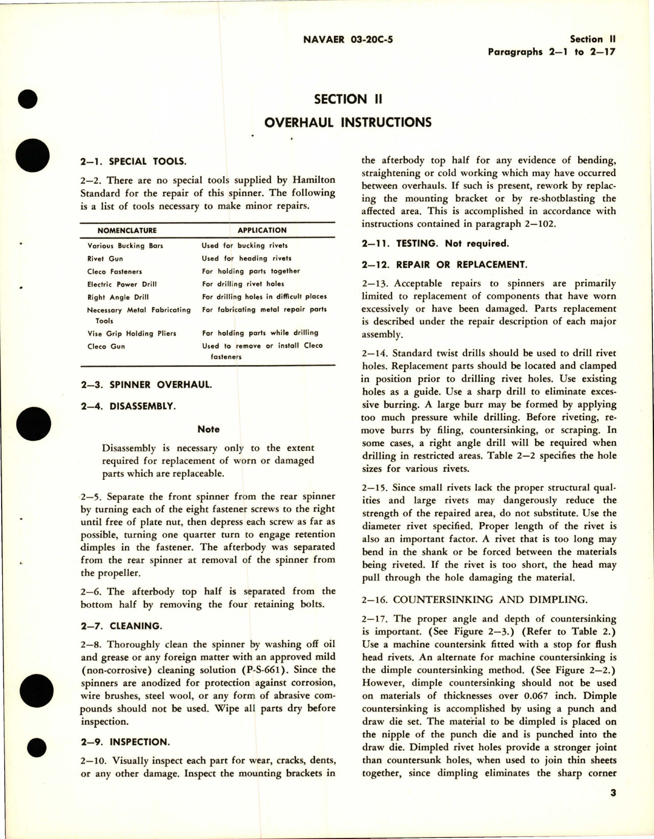 Sample page 7 from AirCorps Library document: Overhaul Instructions for Aircraft Propeller Spinner and Anti-Icing - Assembly No. 535247 